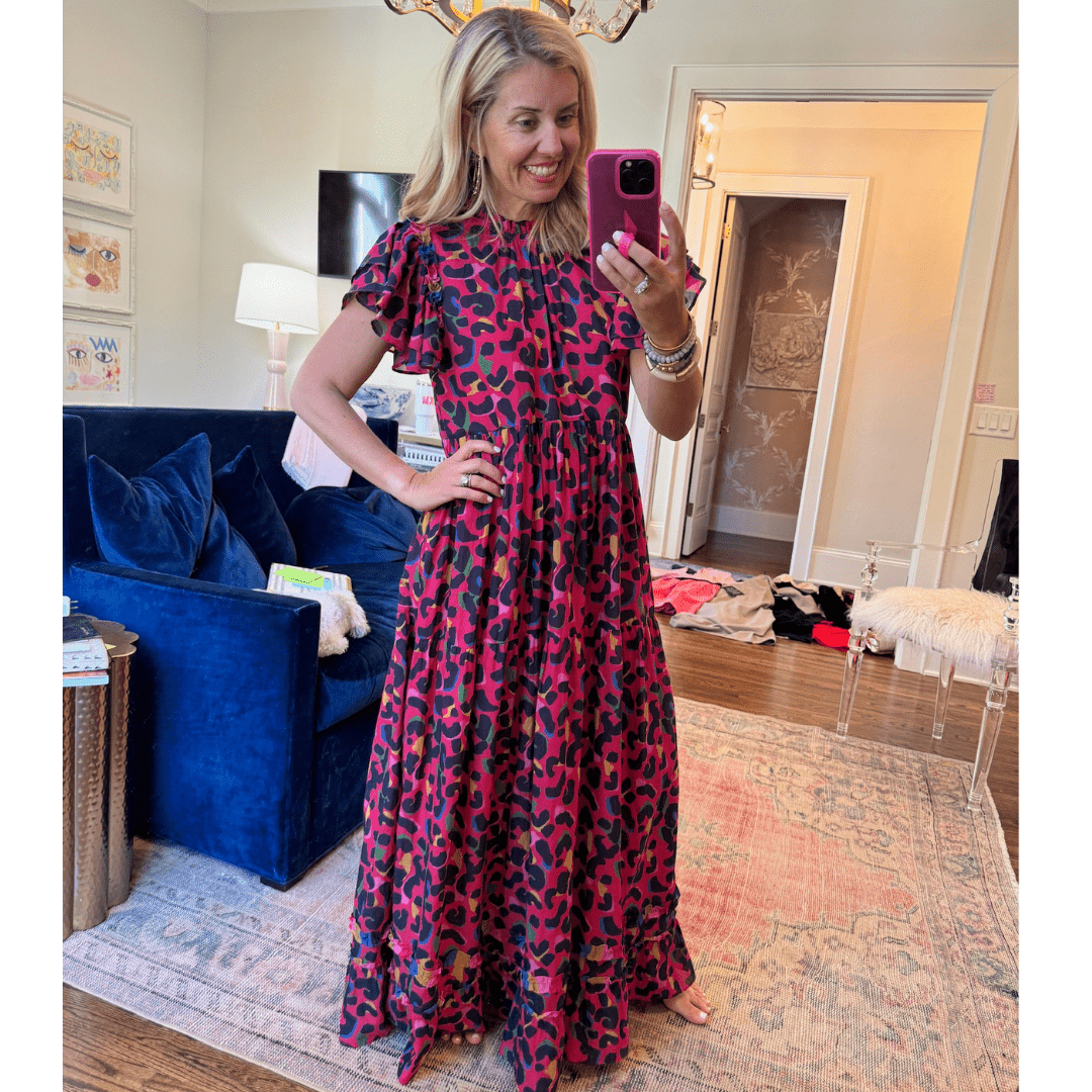 Aubrey Maxi Dress in Porcelain Blossom