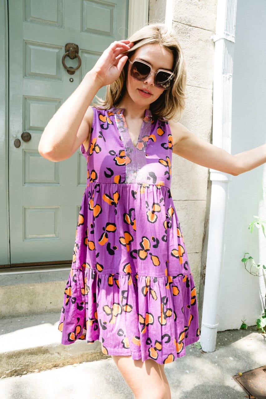 Isla Tiered Mini Dress-Briton Court