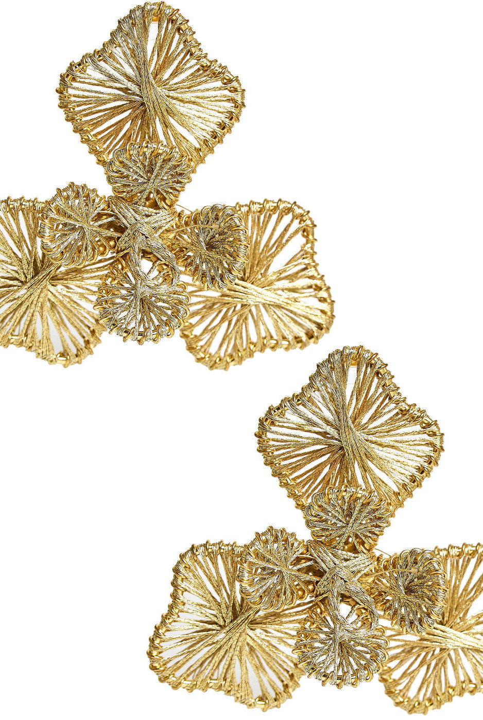 Kaia - Raffia Flower Earring-Briton Court