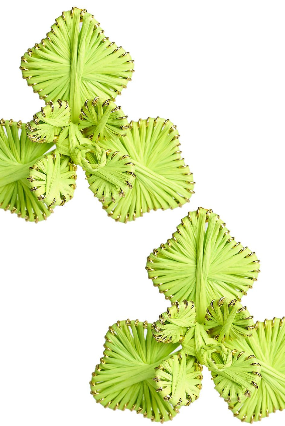 Kaia - Raffia Flower Earring-Briton Court