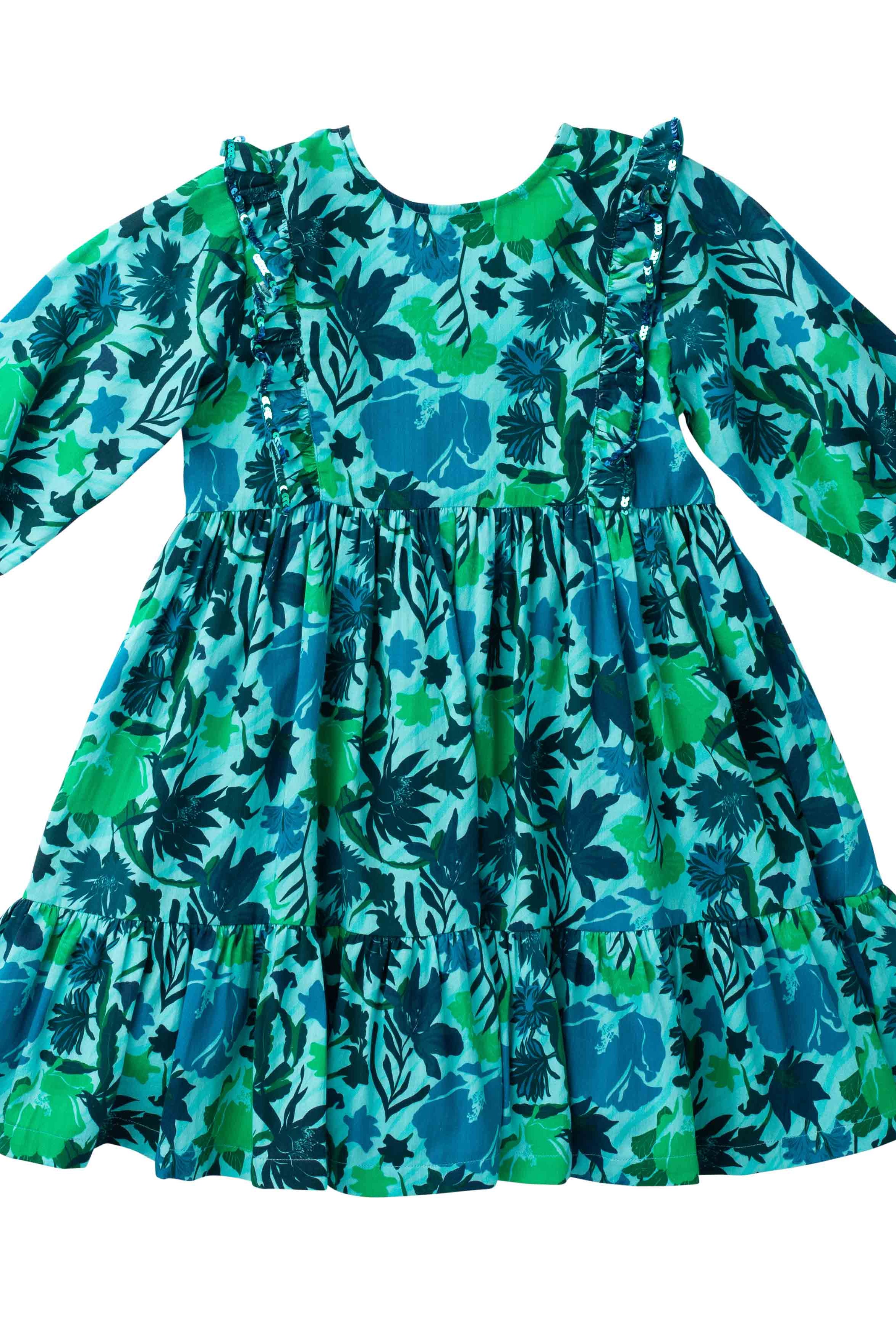 Girls Kelly Dress- Winter Mint-Briton Court