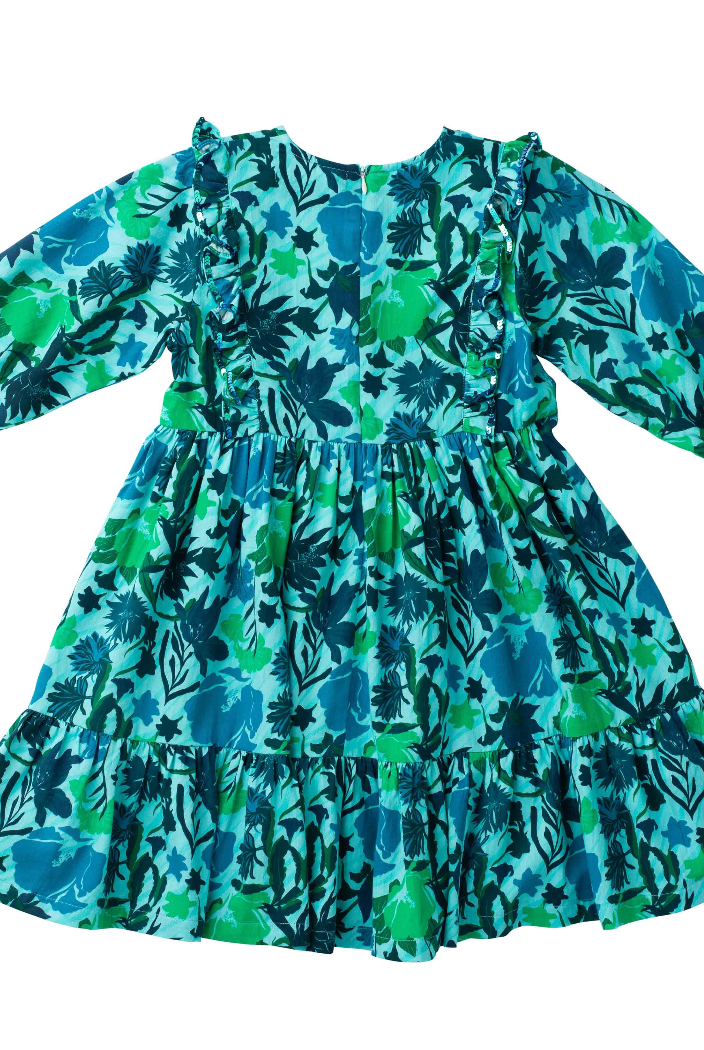 Girls Kelly Dress- Winter Mint-Briton Court