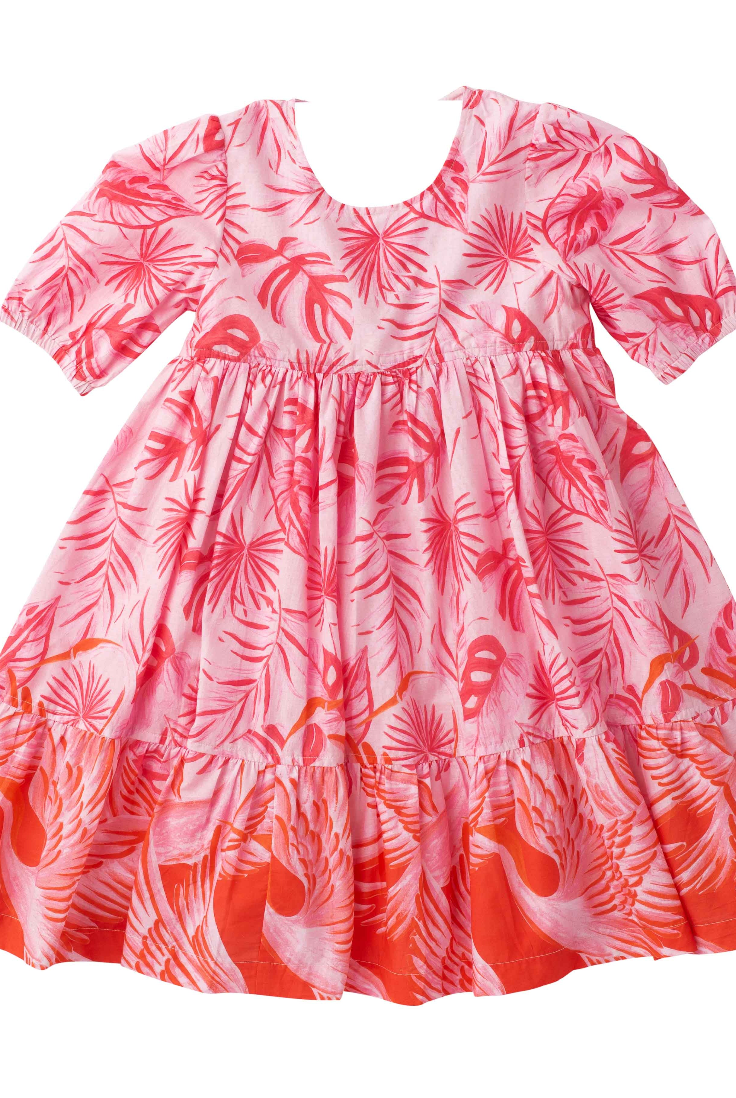 Girls Sage Dress- Pink-Briton Court