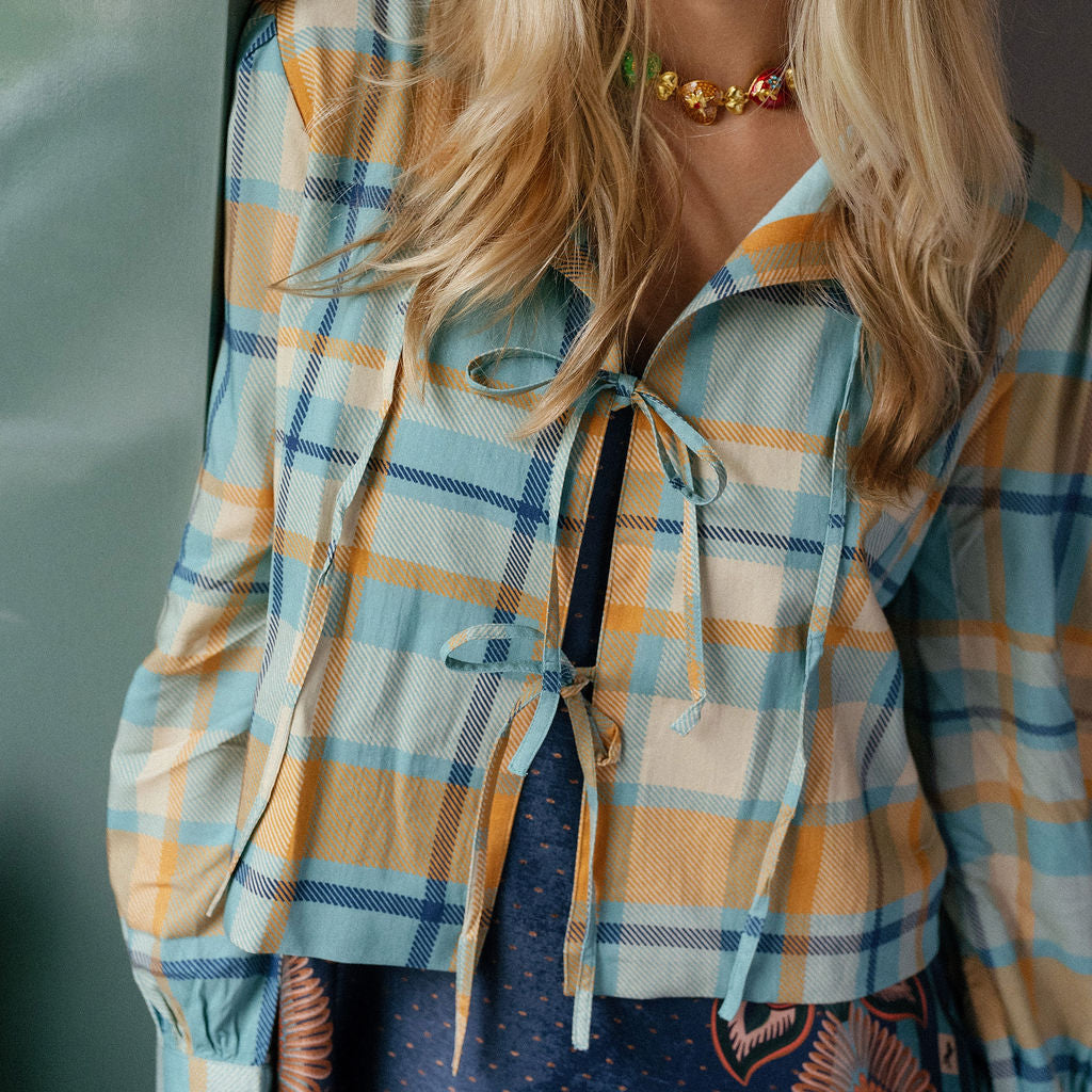Elise Plaid Top-Briton Court