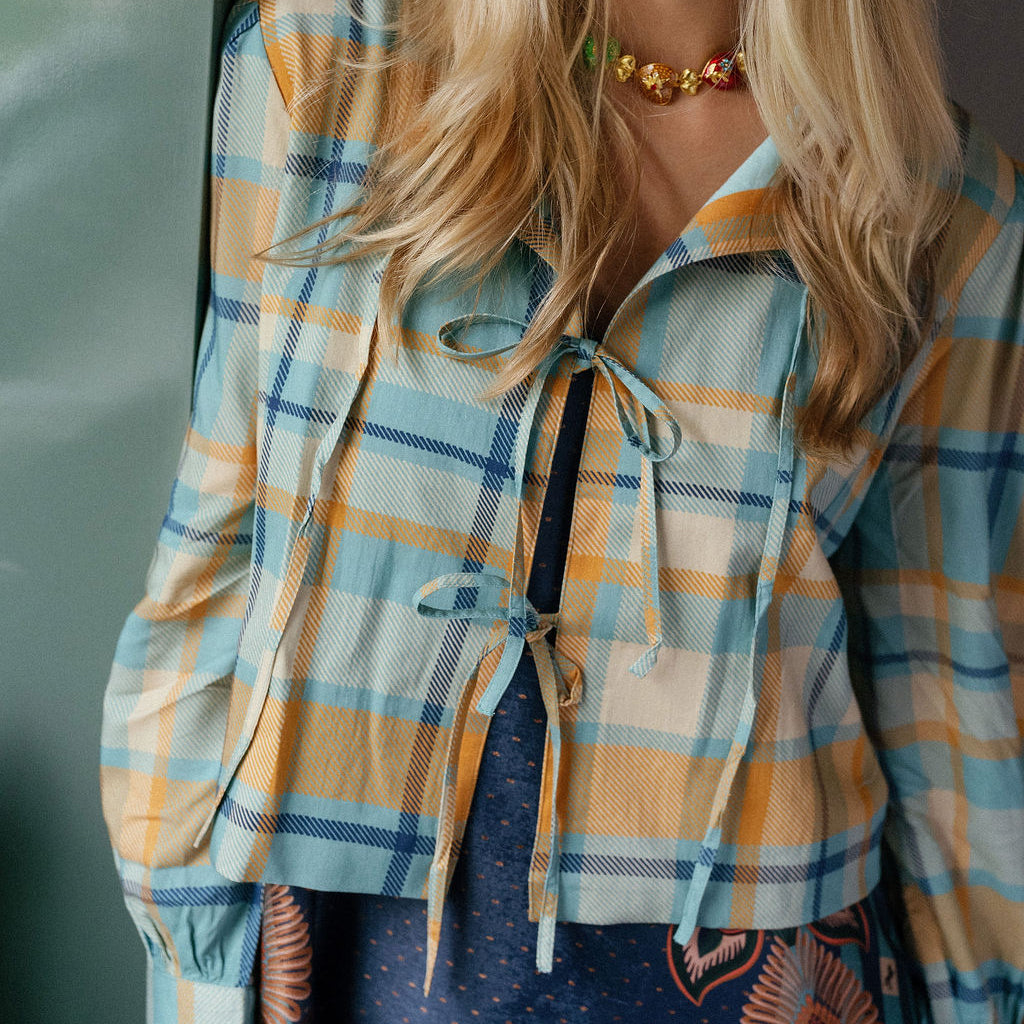 Elise Plaid Top-Briton Court