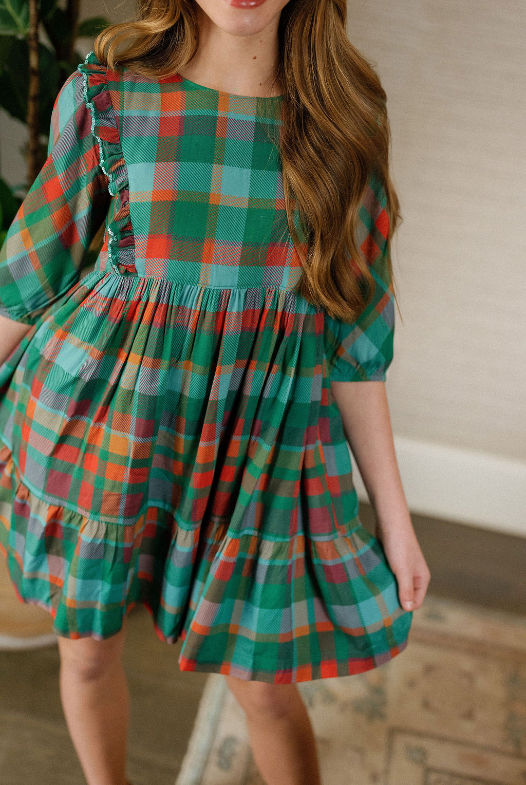 Kelly Plaid Dress-Briton Court