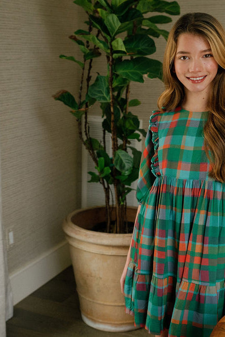 Kelly Plaid Dress-Briton Court