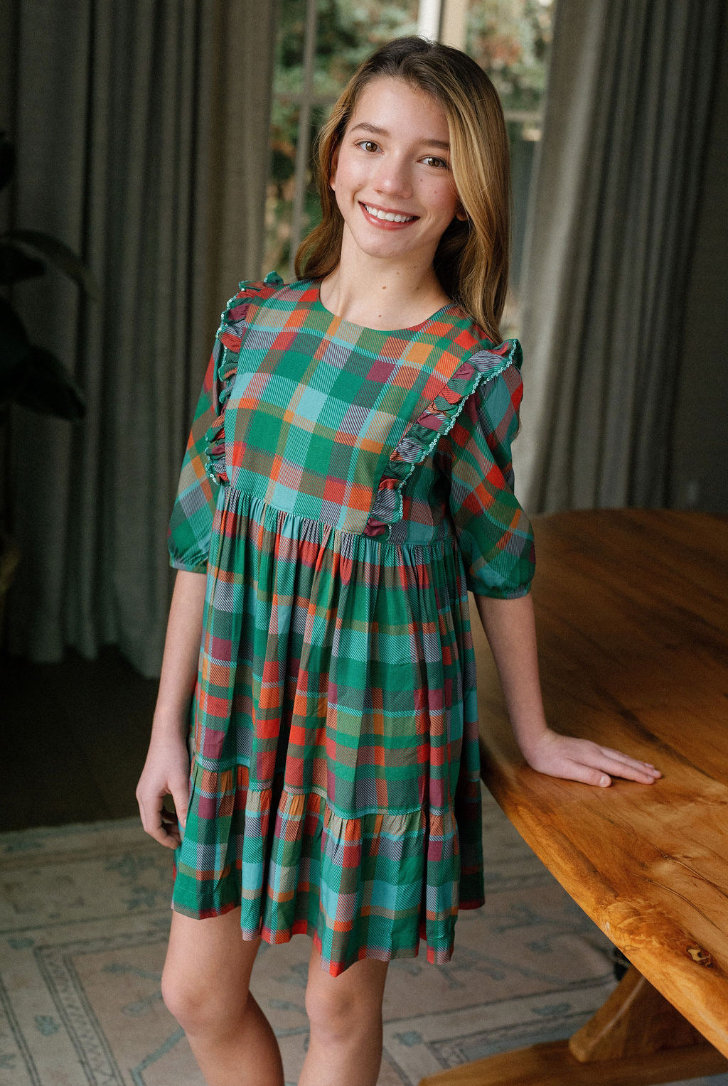 Kelly Plaid Dress-Briton Court