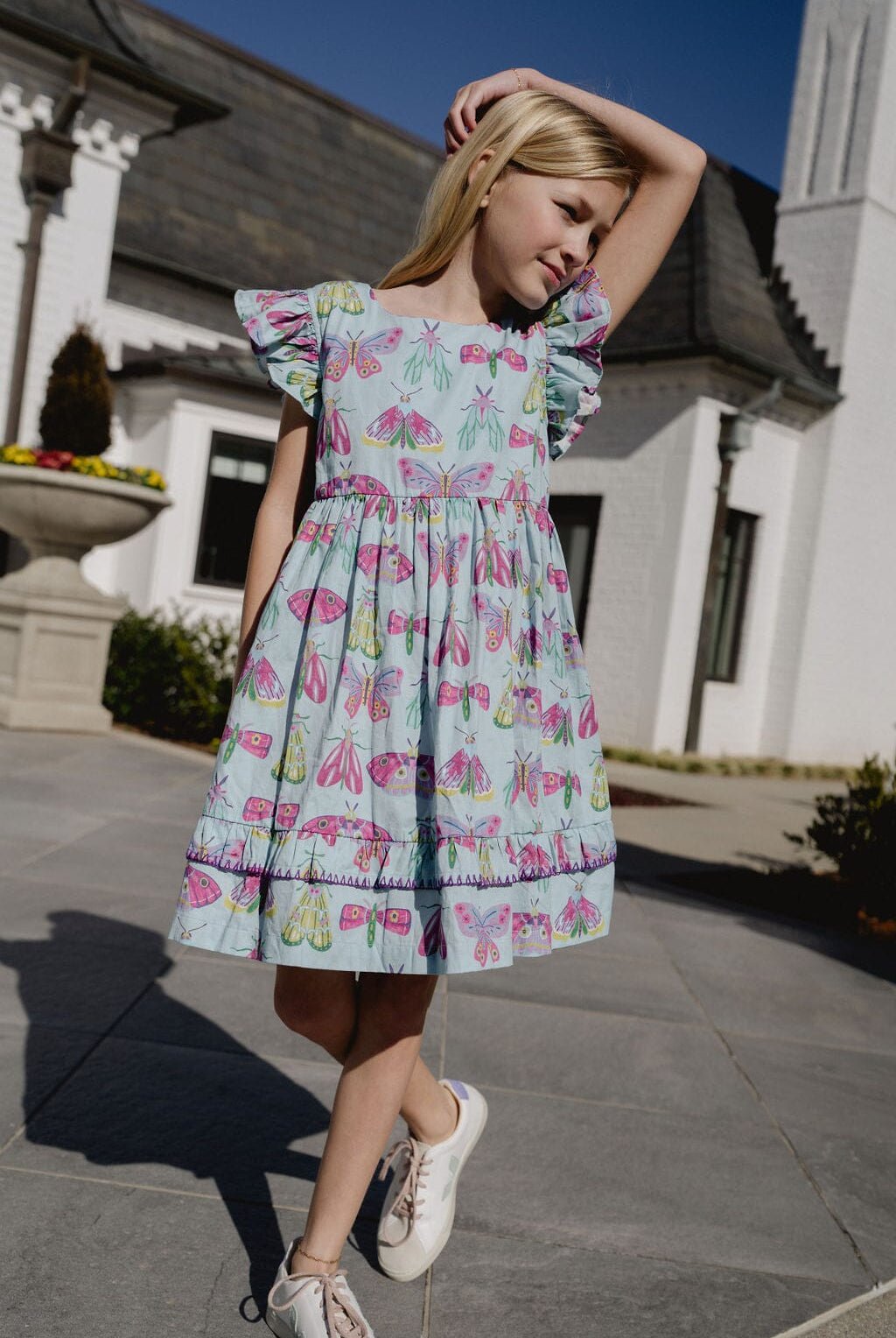 Girls Giana Dress | Meadow Bug-Briton Court