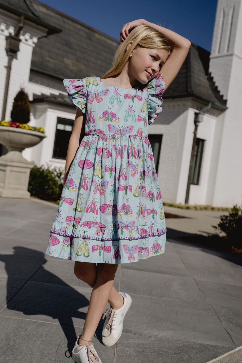 Girls Giana Dress | Meadow Bug-Briton Court