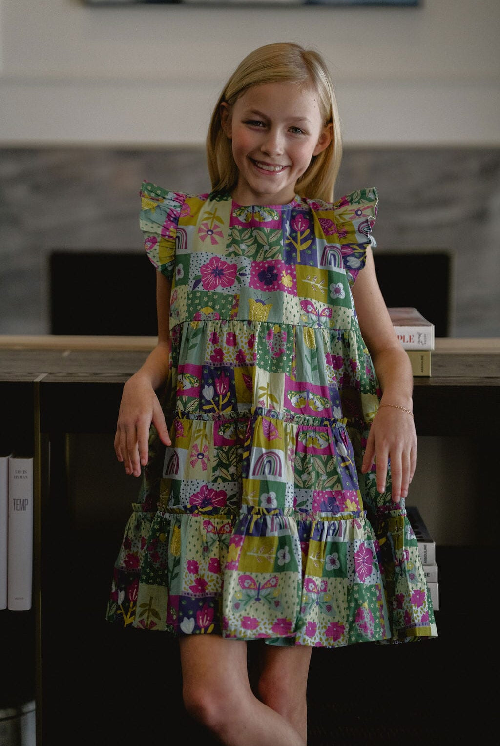 Girls Meredith Dress | Sunshine Quilt Dress-Briton Court