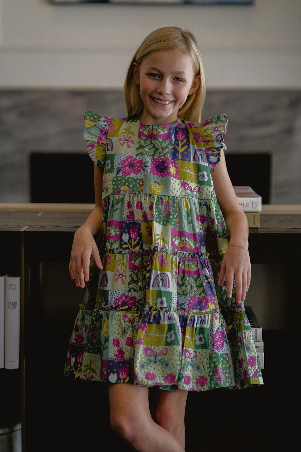 Girls Meredith Dress | Sunshine Quilt Dress-Briton Court