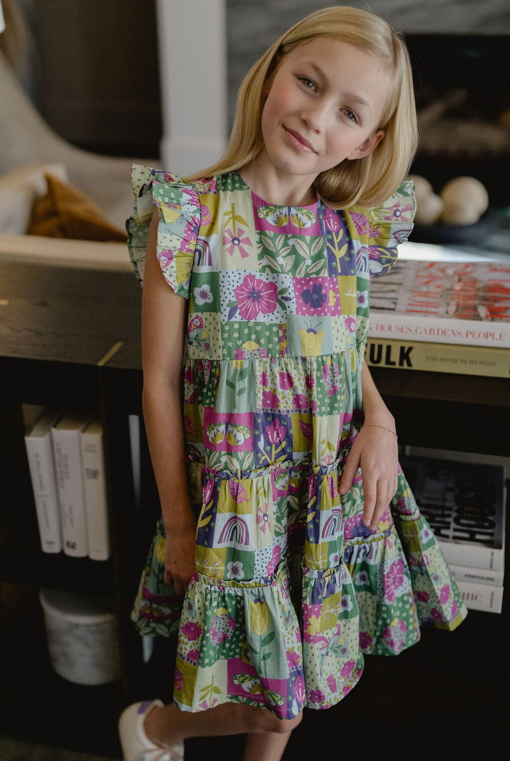 Girls Meredith Dress | Sunshine Quilt Dress-Briton Court