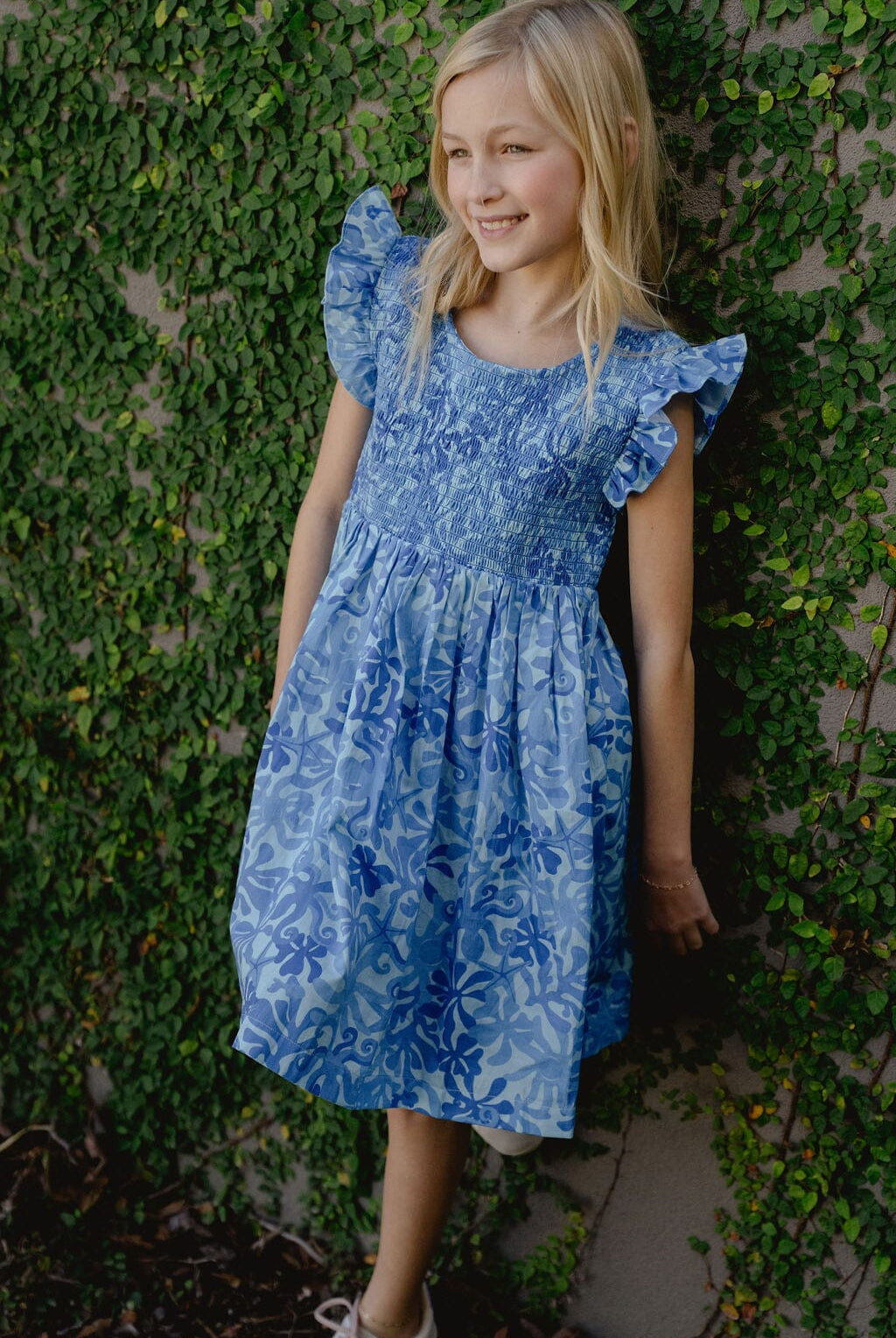 Girls Olive Dress | PATTERNNAME-Briton Court