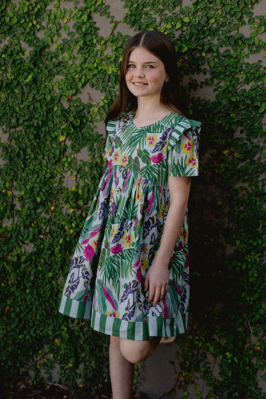 Girls Lotus Dress | Waterspout-Briton Court
