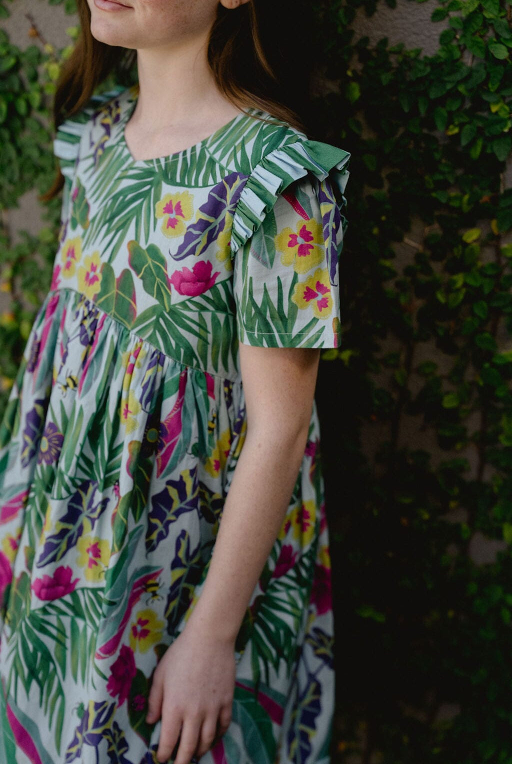 Girls Lotus Dress | Waterspout-Briton Court