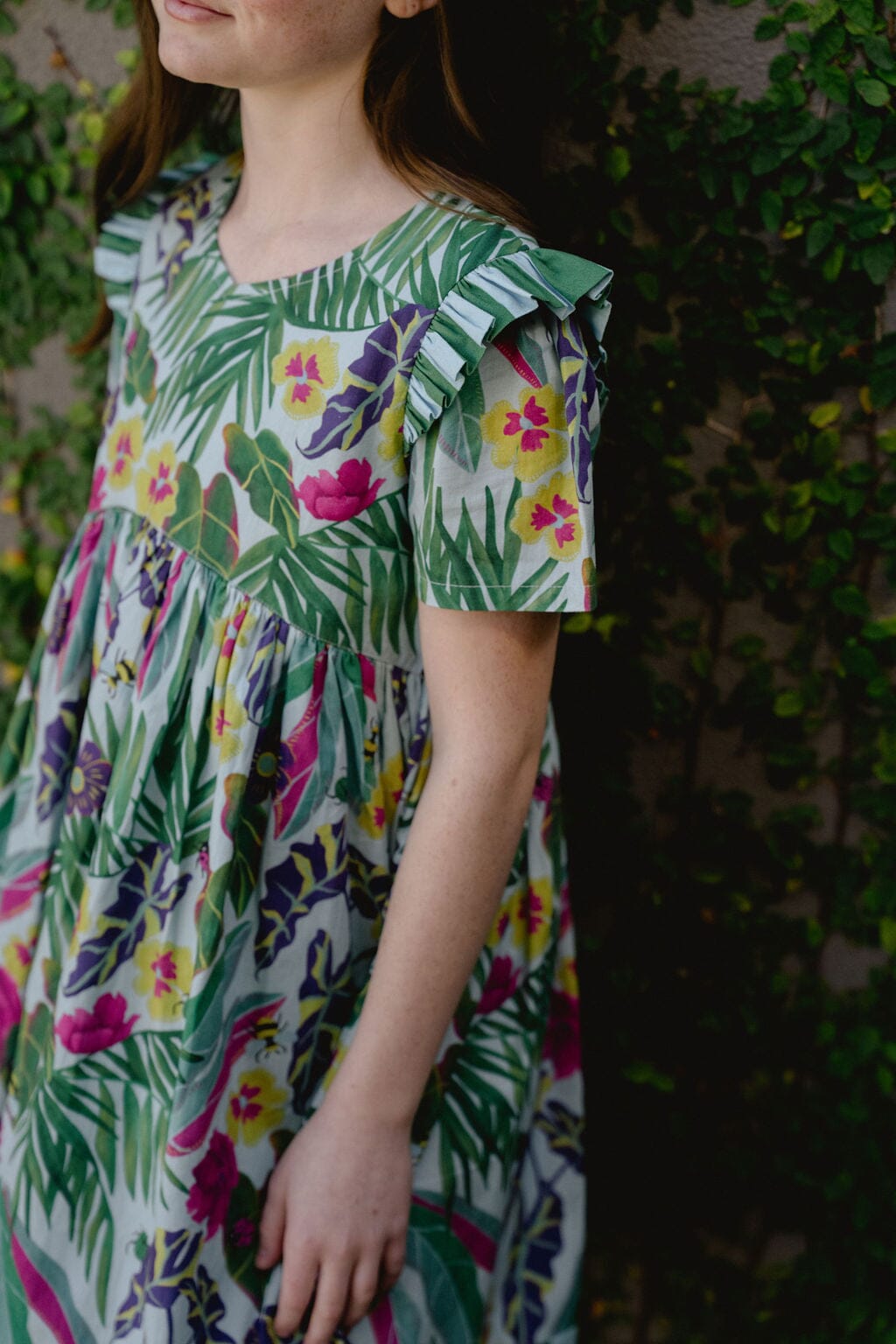 Girls Lotus Dress | Waterspout-Briton Court