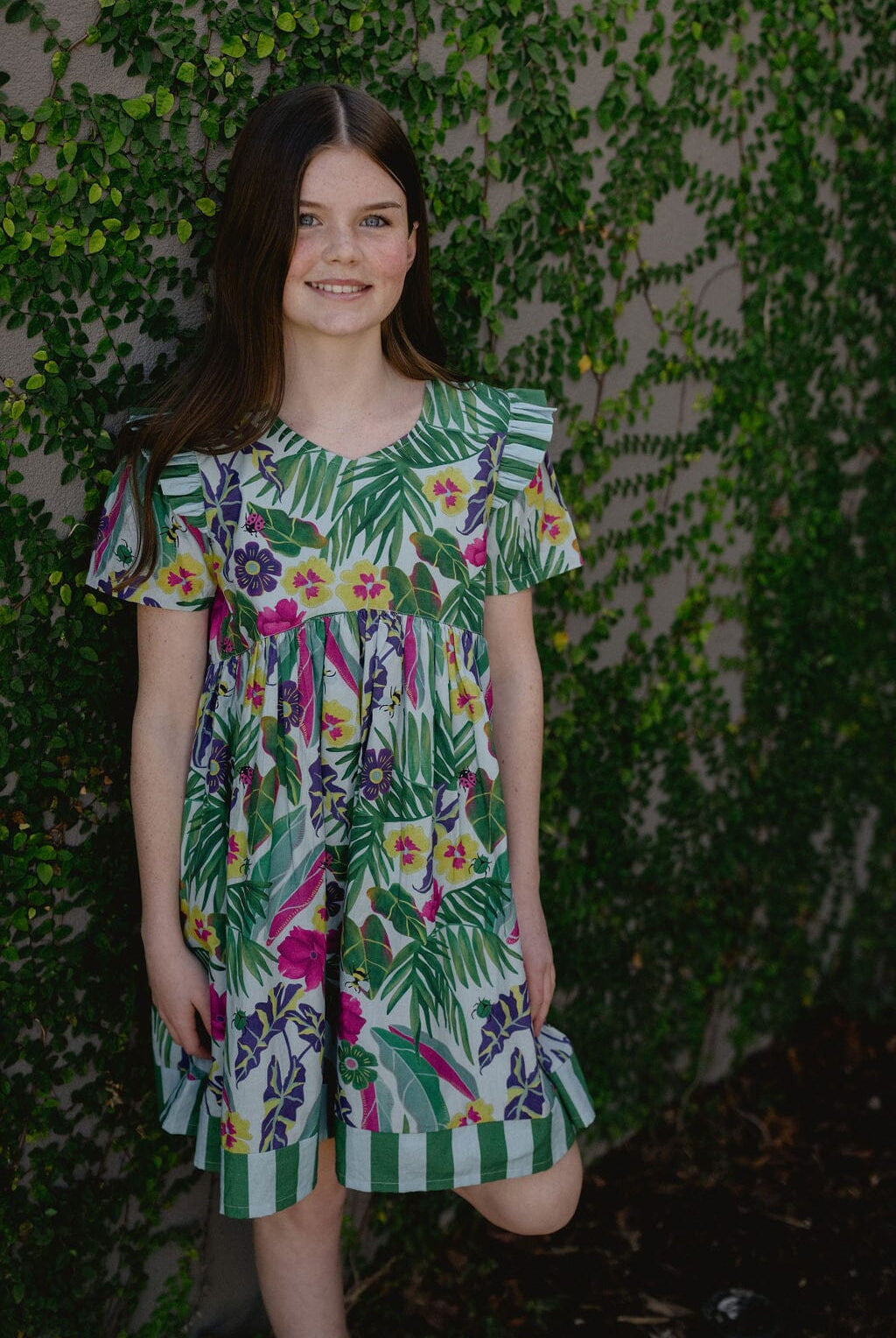 Girls Lotus Dress | Waterspout-Briton Court