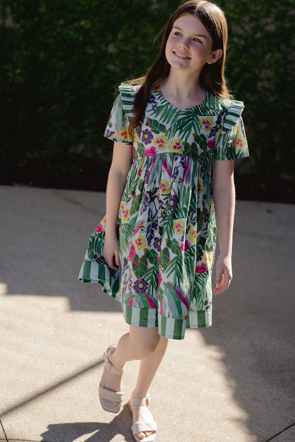 Girls Lotus Dress | Waterspout-Briton Court