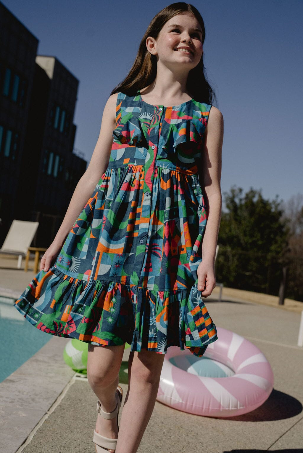 Girls Savanna Dress | PATTERNNAME-Briton Court