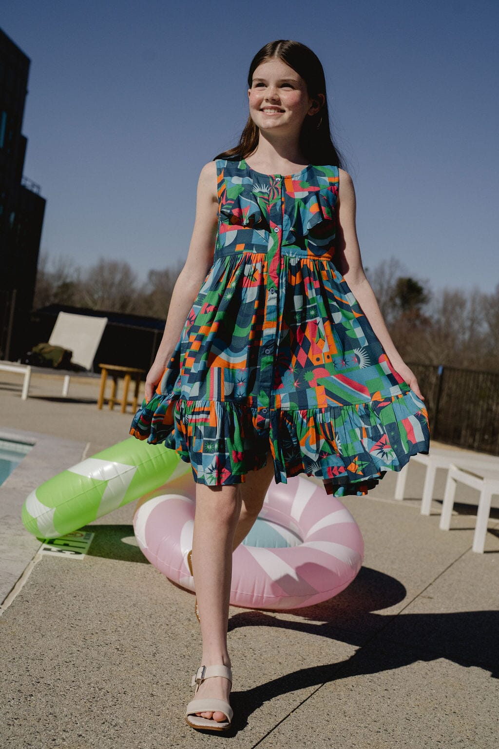 Girls Savanna Dress | PATTERNNAME-Briton Court