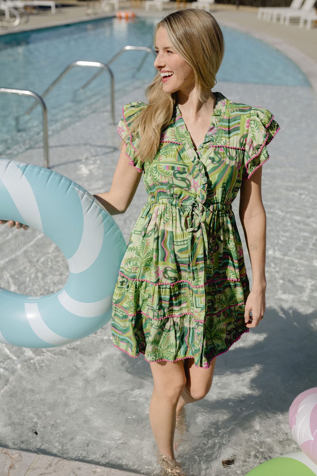 Taylor Mini Dress | Summer Green-Briton Court