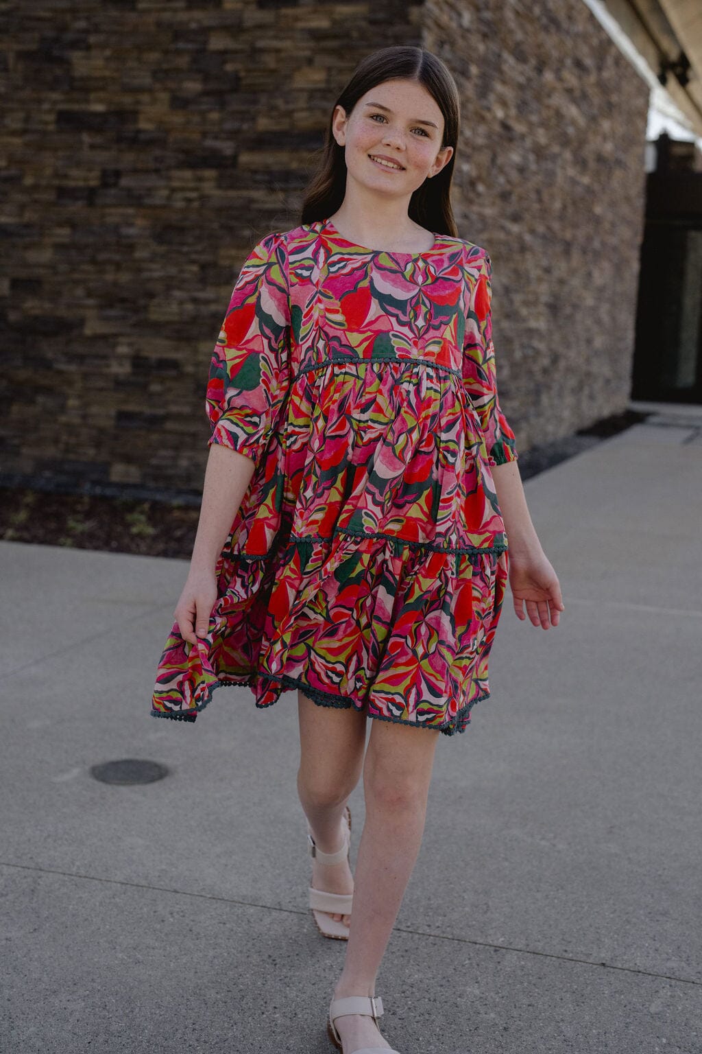 Quinn Tiered Dress-Briton Court