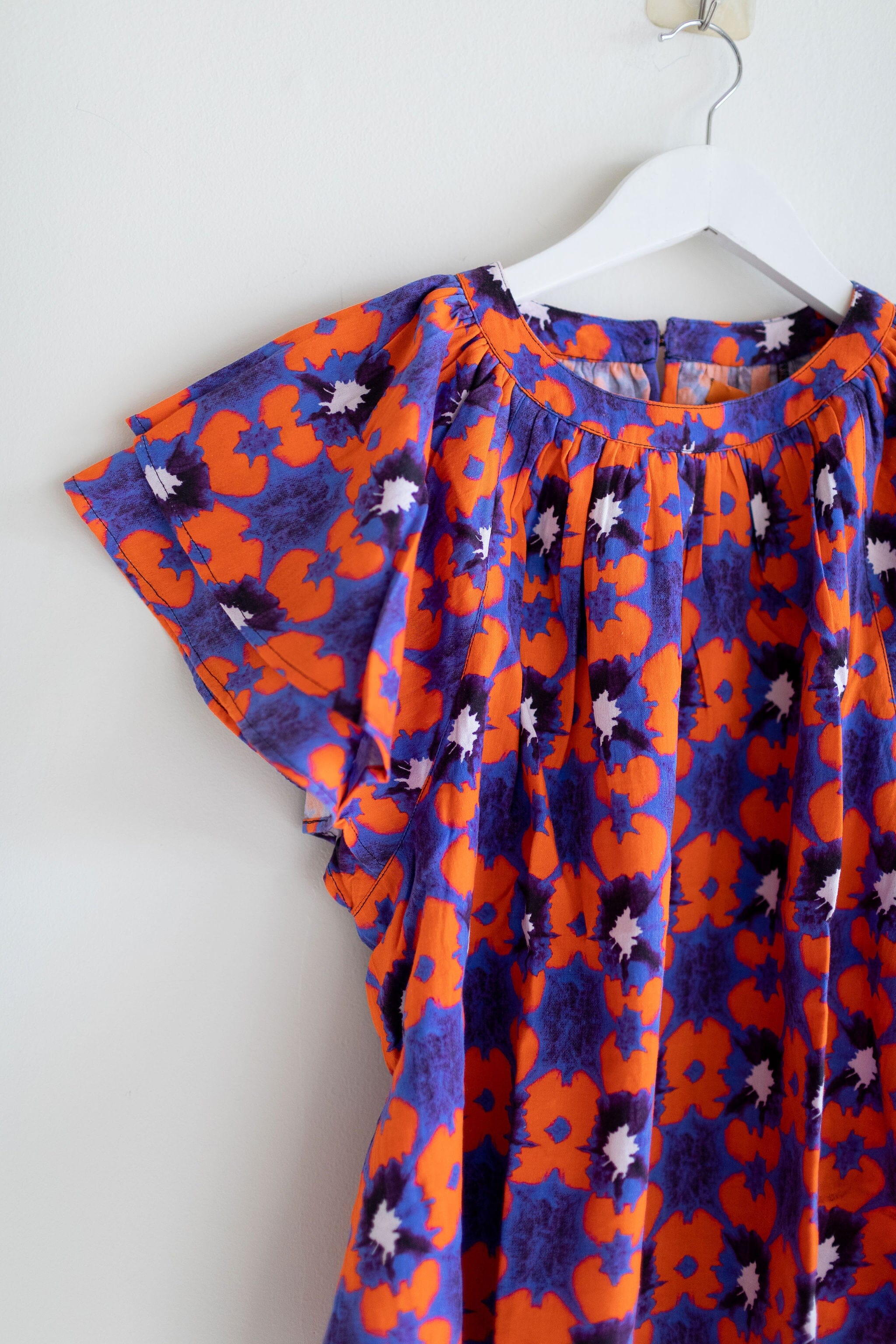 Rose Gameday Flutter Sleeve Top - Tie Dye-Briton Court