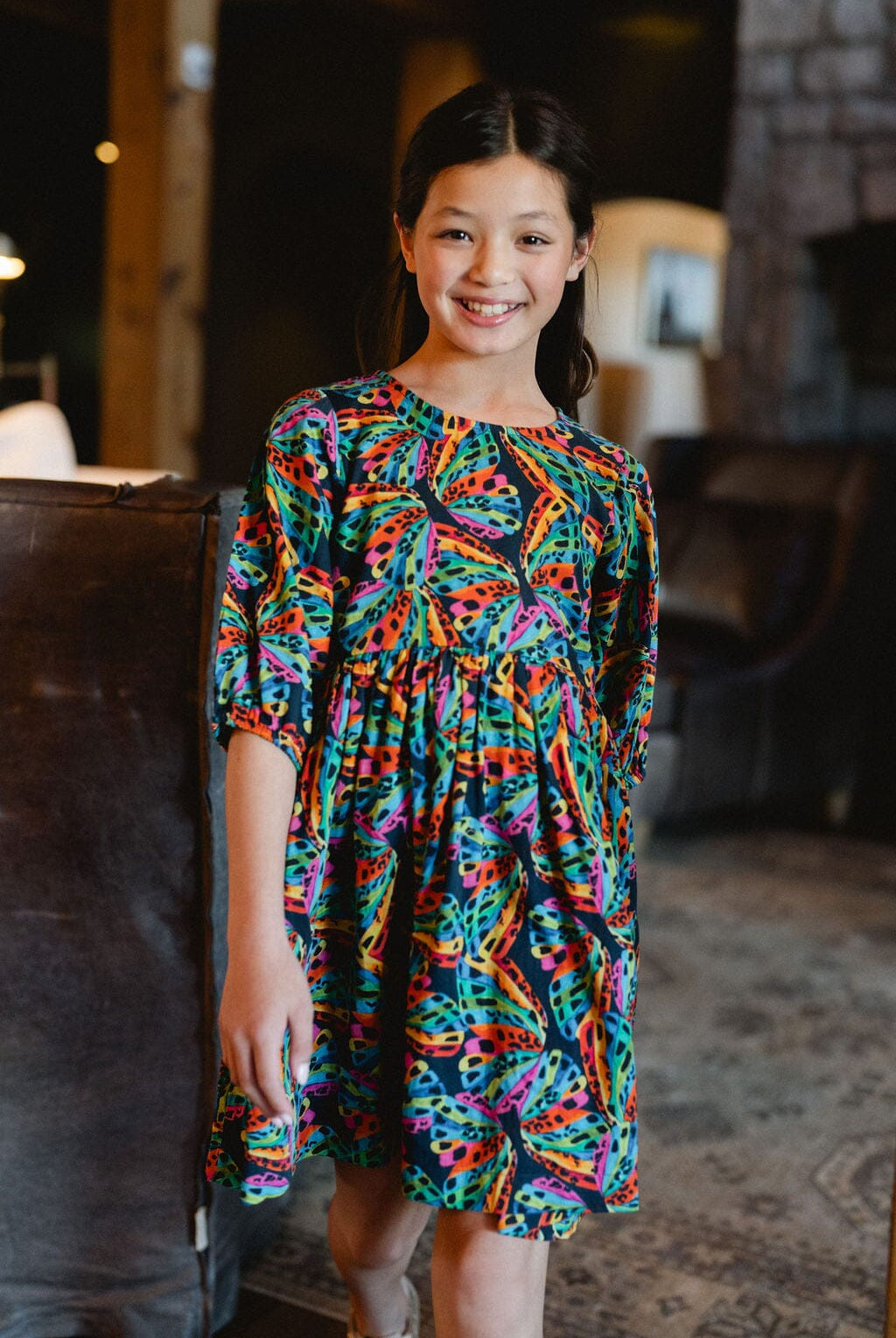 Girls Hattie Dress- Flutter By-Briton Court