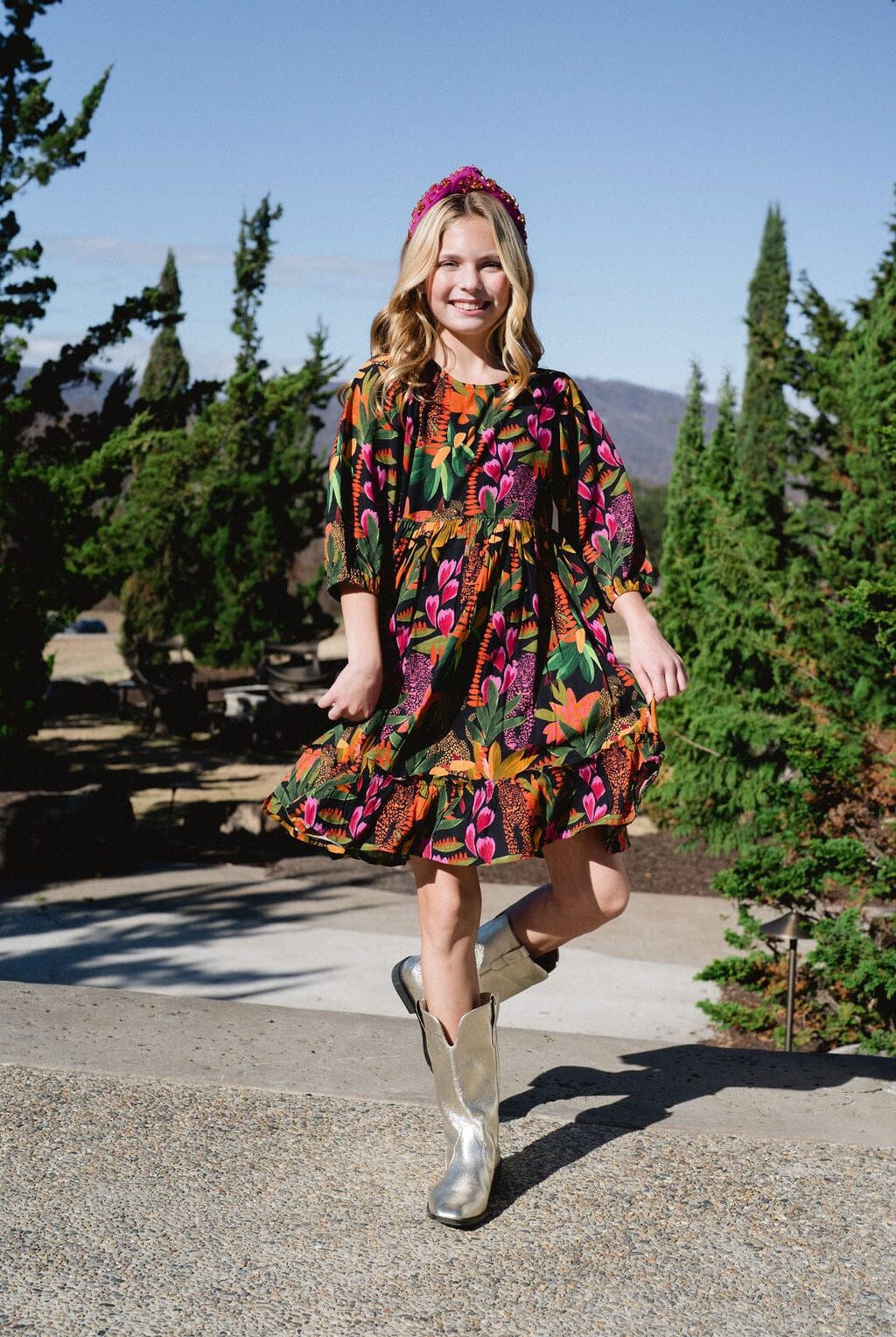 Ollie Girls Dress-Briton Court