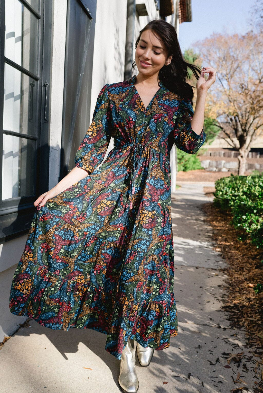 Nova Dress- Ditzy Floral-Briton Court