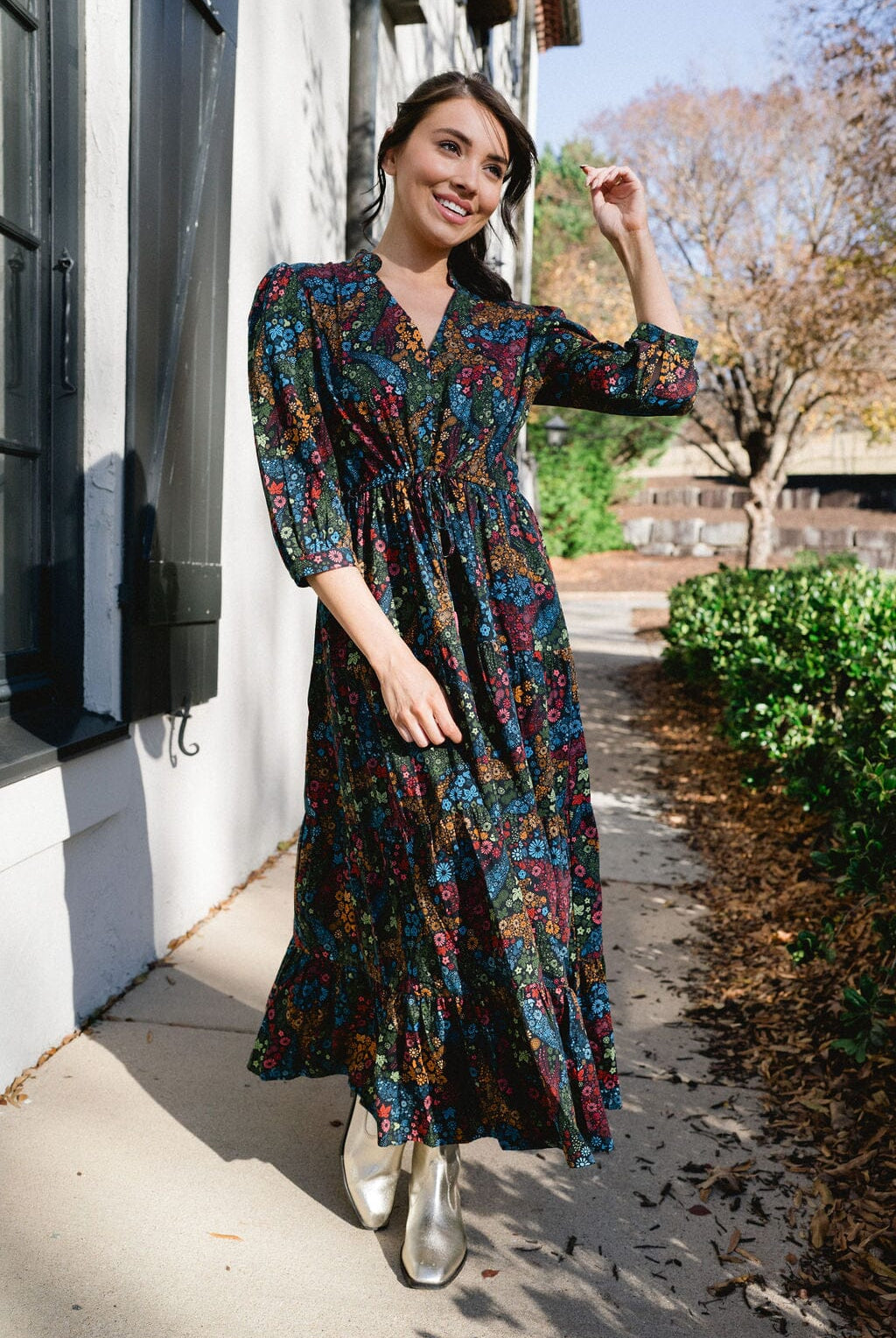 Nova Dress- Ditzy Floral-Briton Court