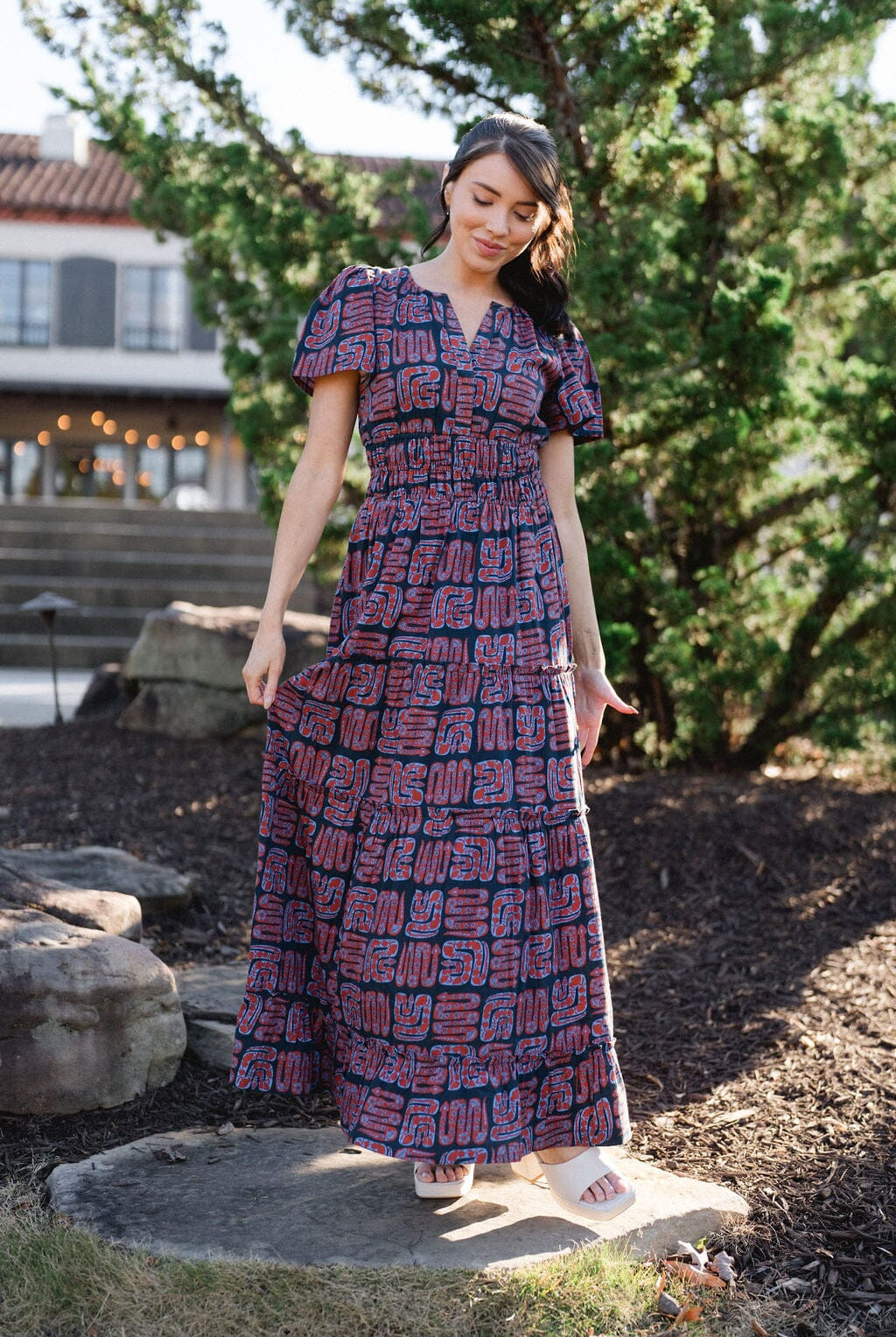 Willow Maxi Dress - Navy-Briton Court