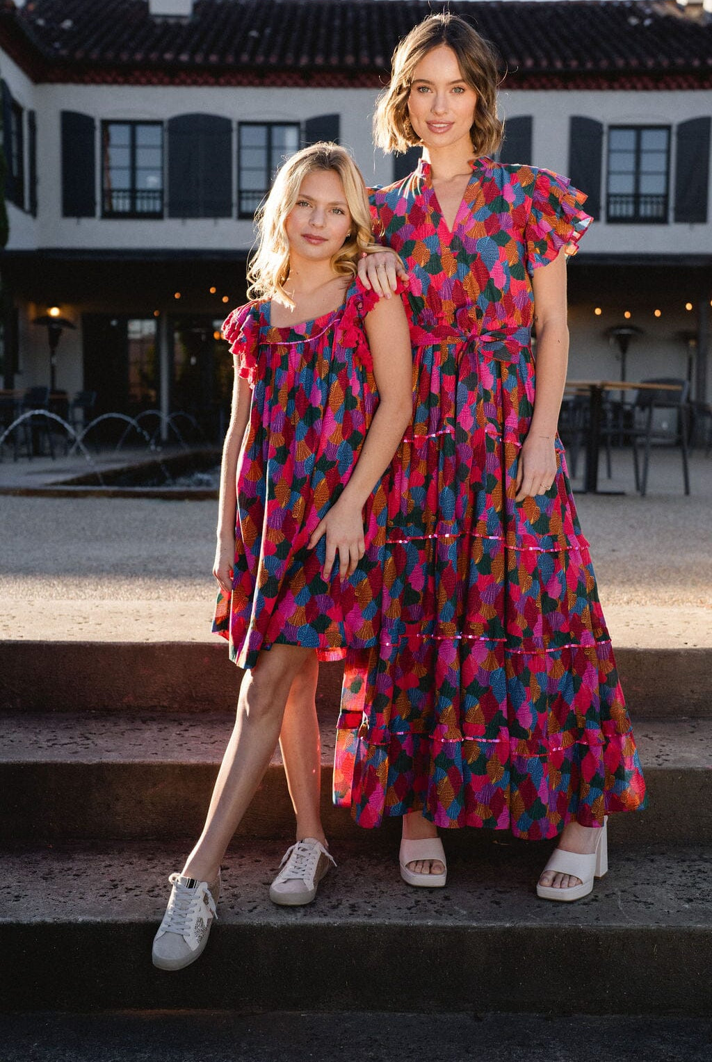 girls printed dress - briton court