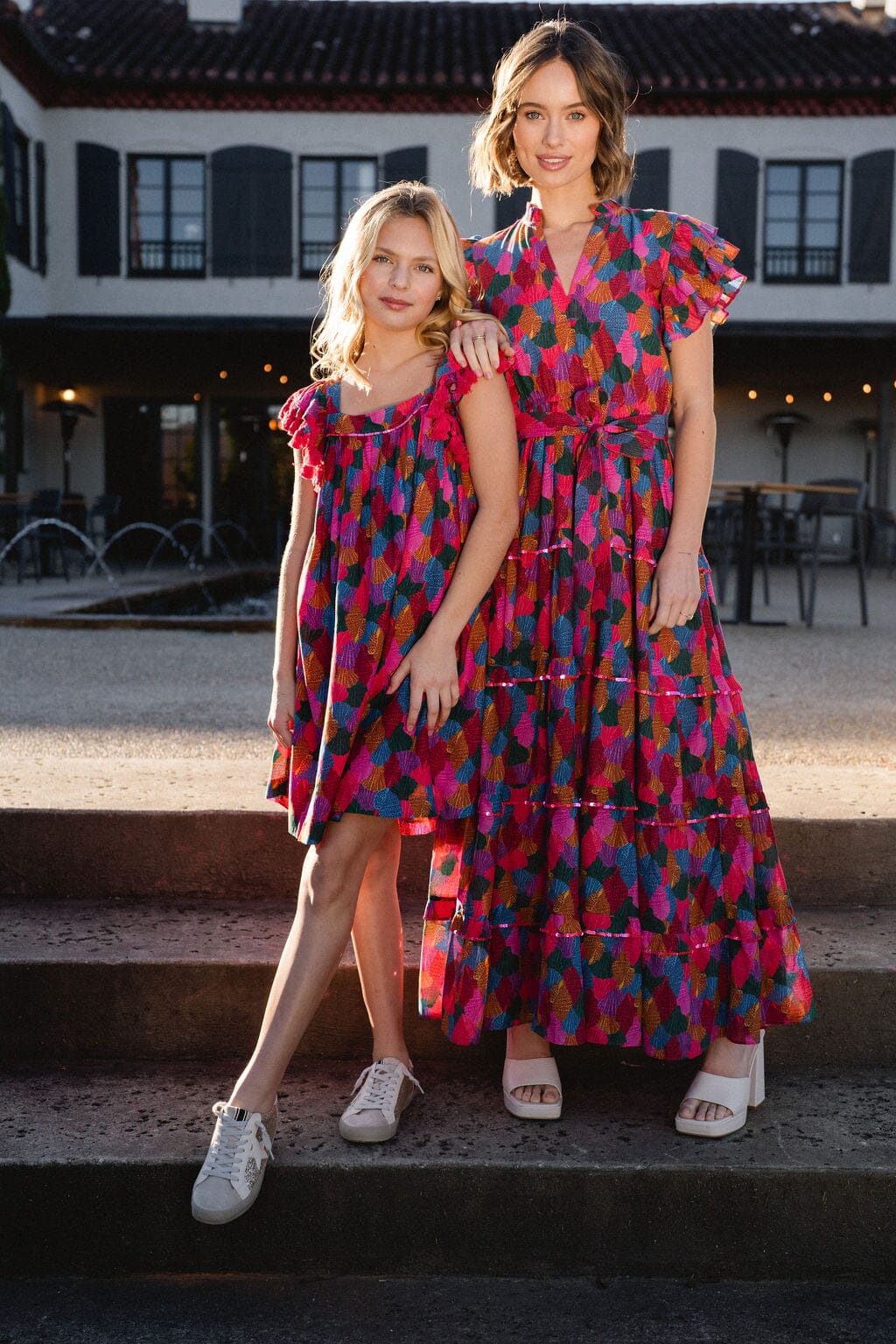 girls printed dress - briton court