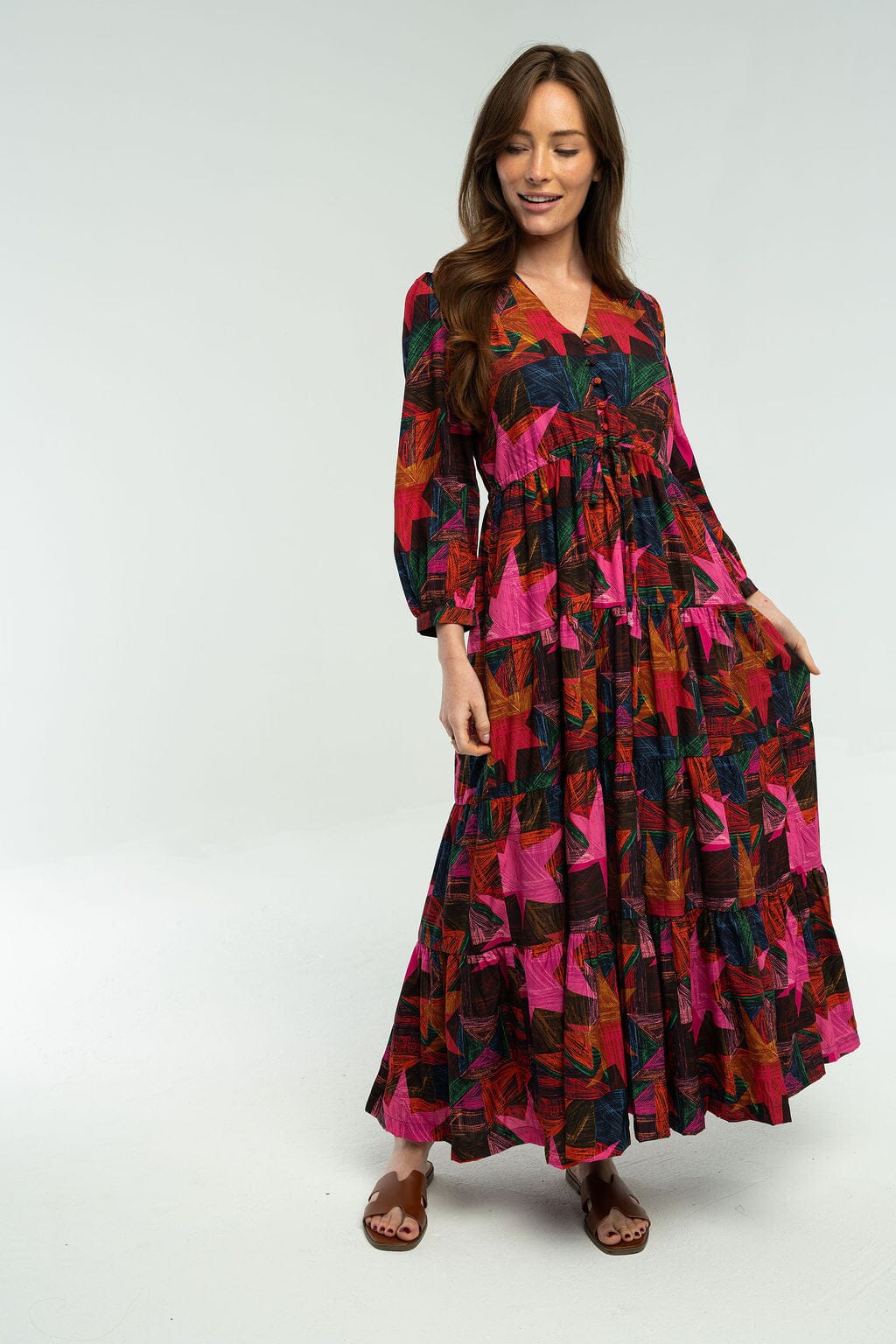3510 Maria Maxi Dress-Briton Court