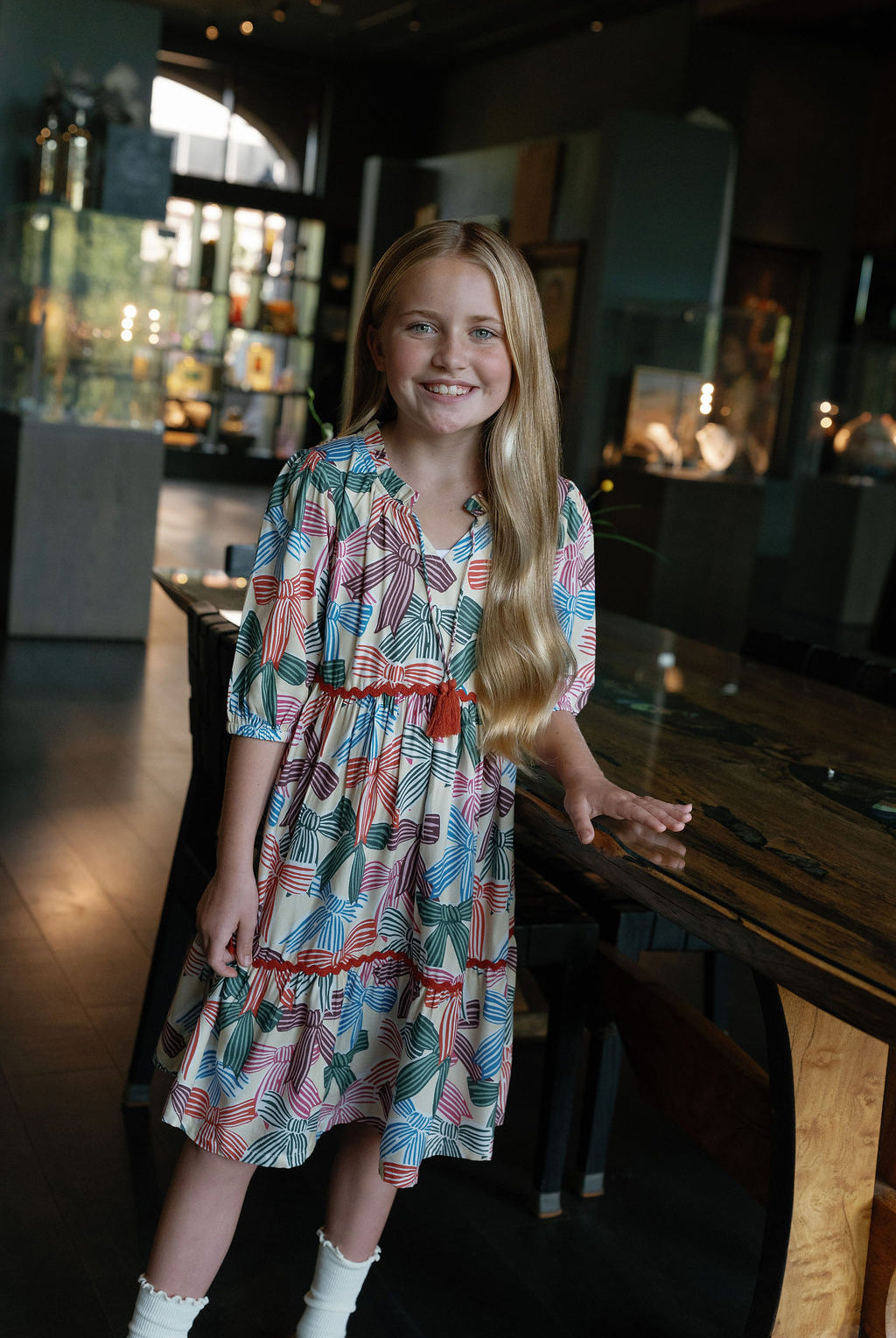 Hattie Bows Dress-Briton Court