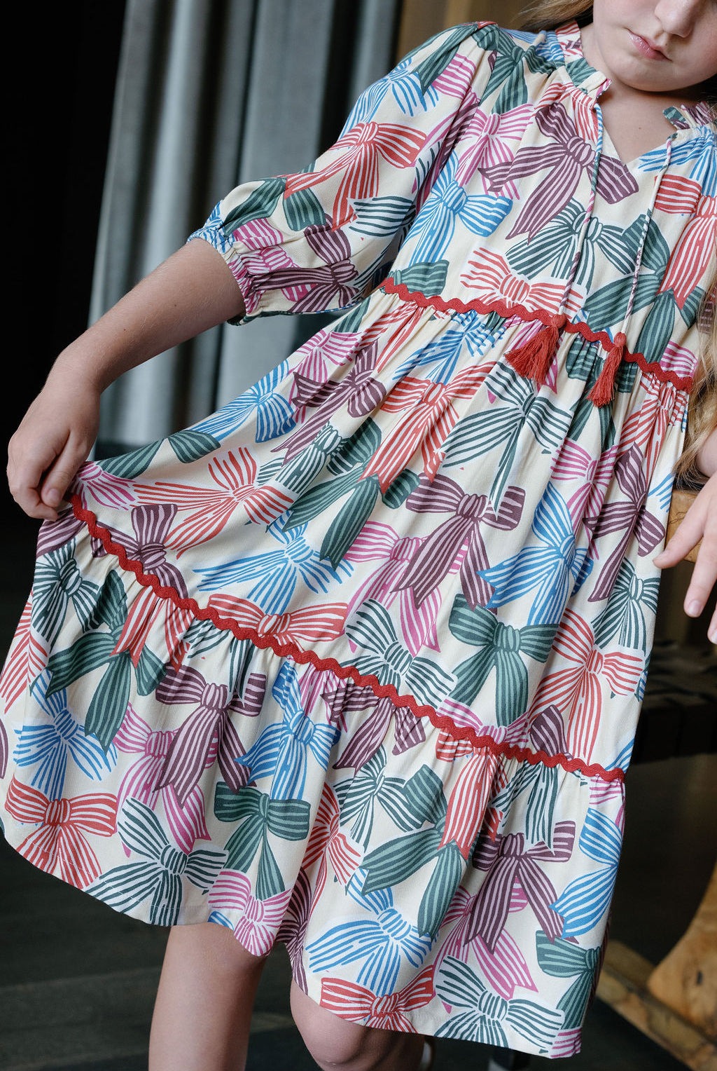 Hattie Bows Dress-Briton Court