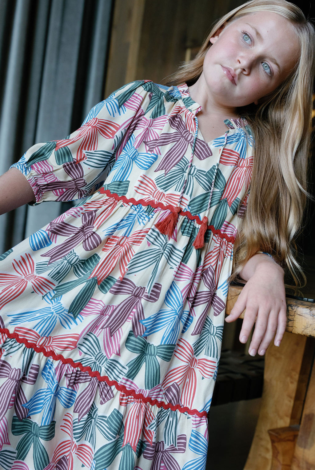 Hattie Bows Dress-Briton Court