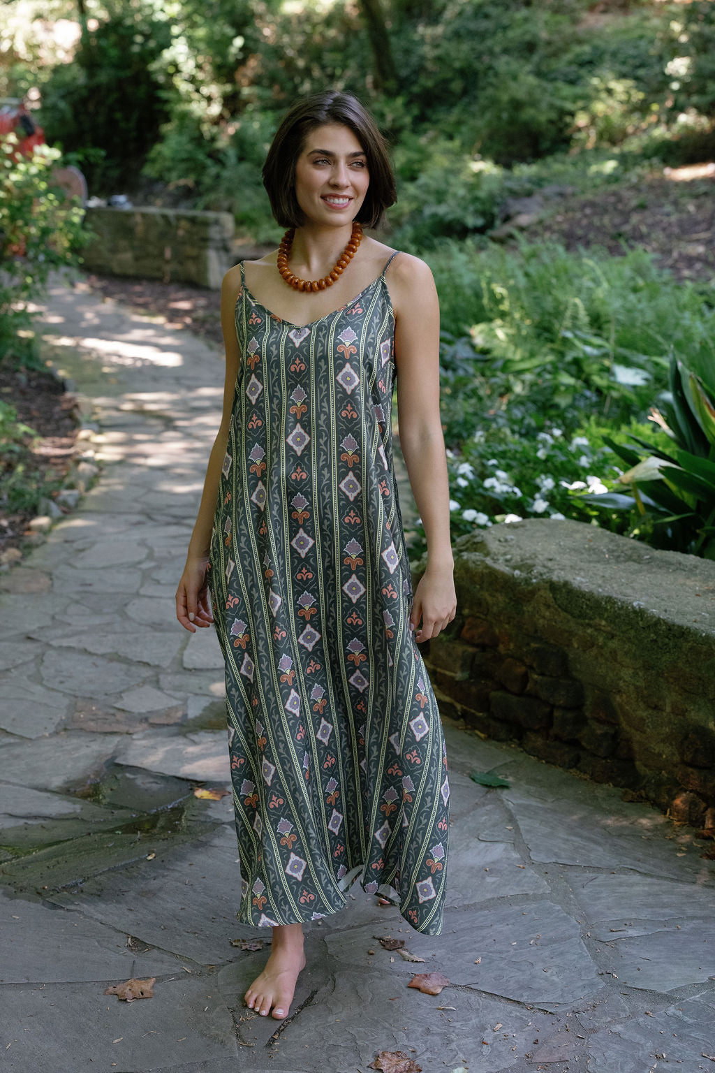 Camille Slip Dress- Heirloom Tile-Briton Court