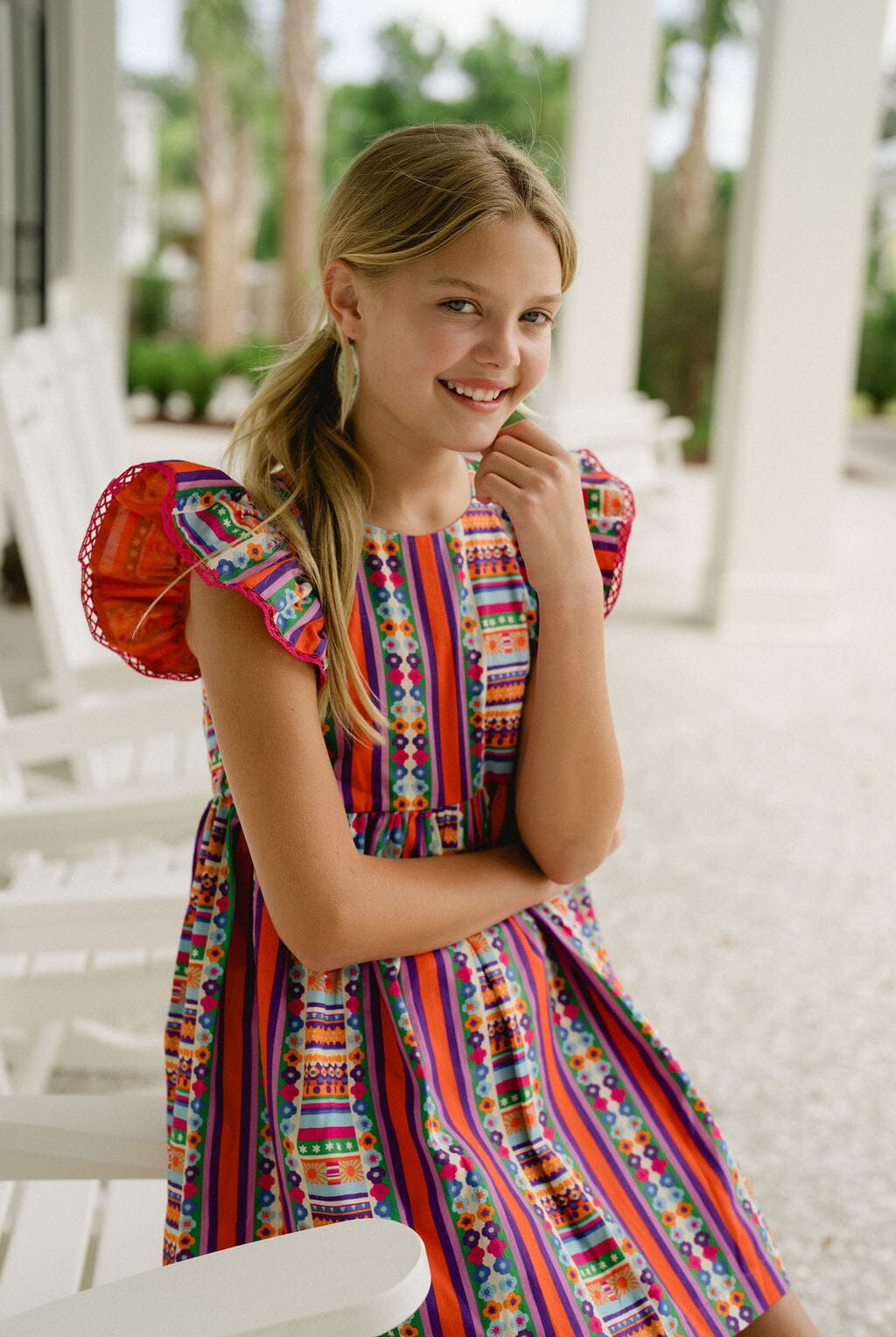 Girls Bella Dress-Briton Court