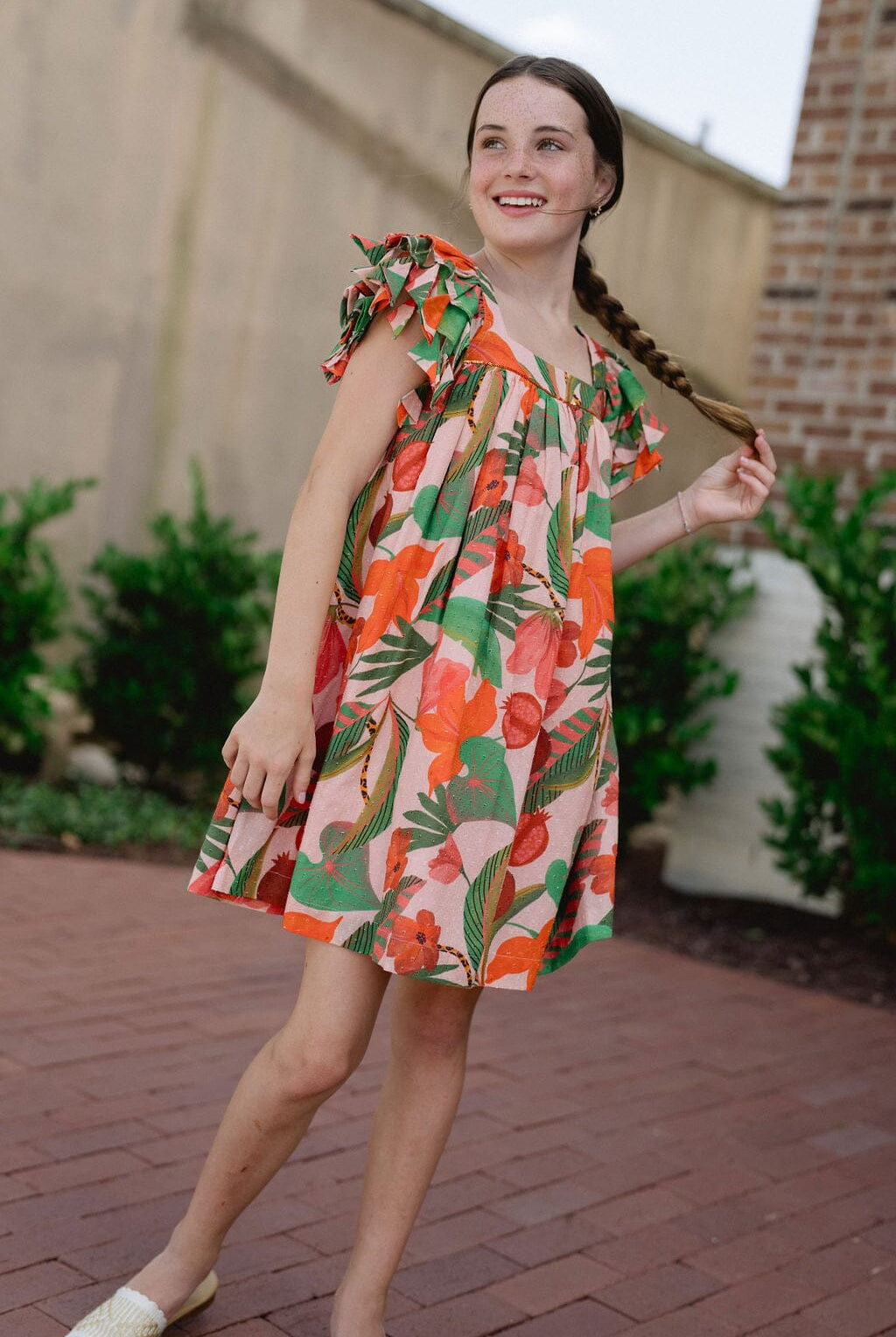 Girls Julie Dress-Briton Court