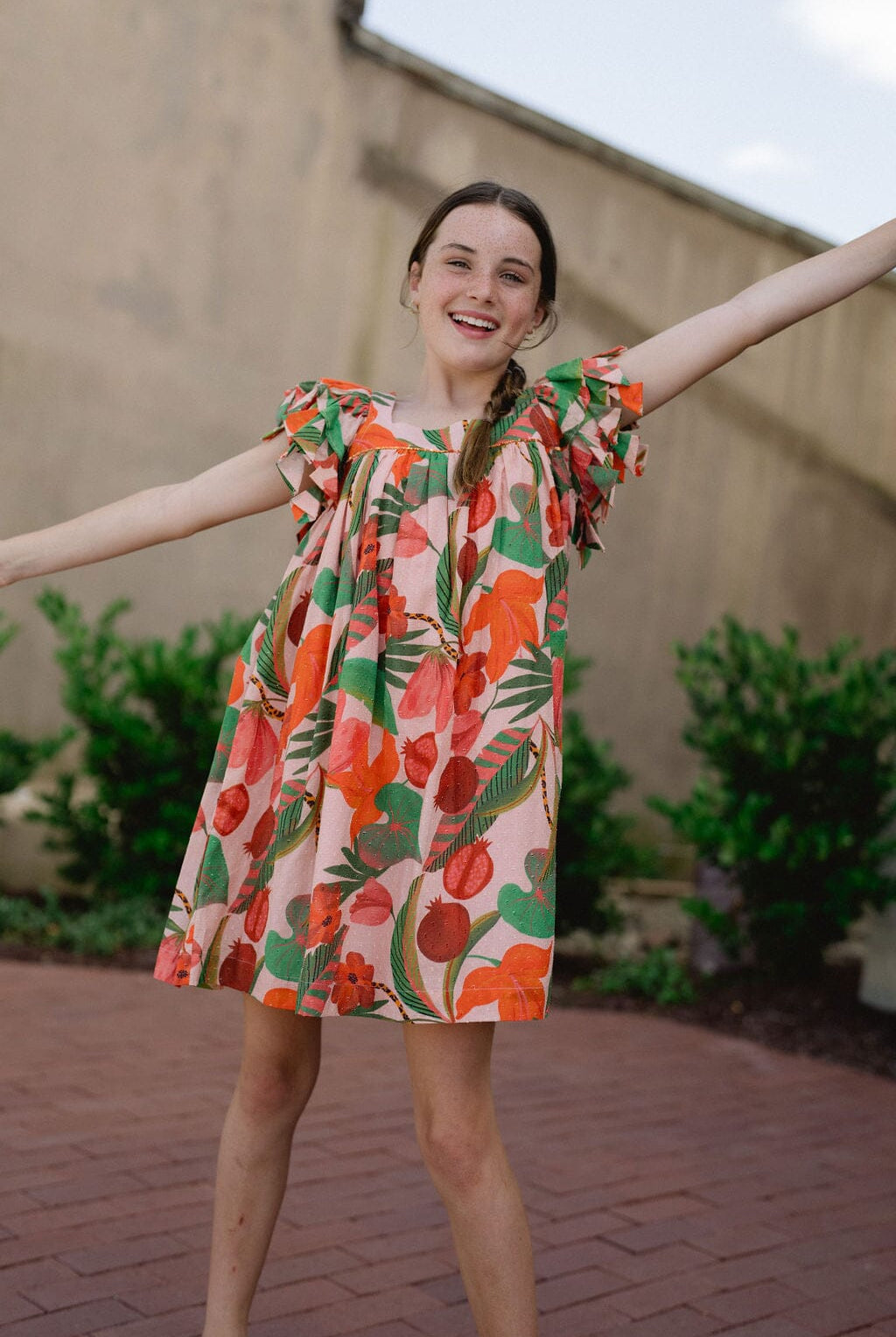 Girls Julie Dress-Briton Court