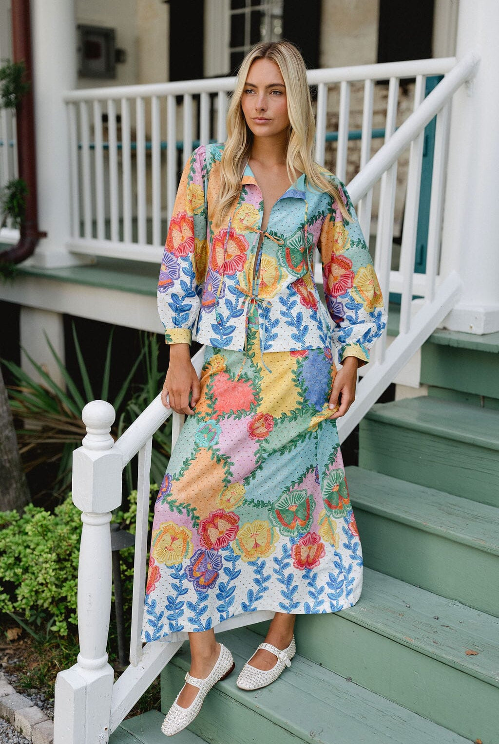 Tiffany Skirt- Floral-Briton Court