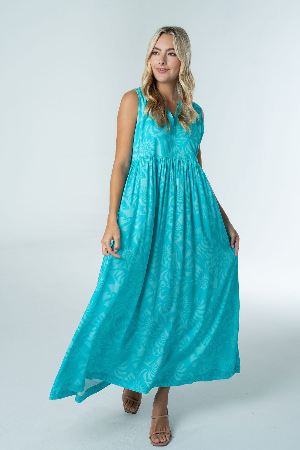 Jenny Sleeveless Maxi-Briton Court