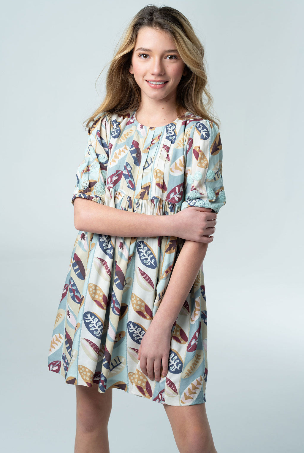 Eva Dress- Falling Leaves-Briton Court