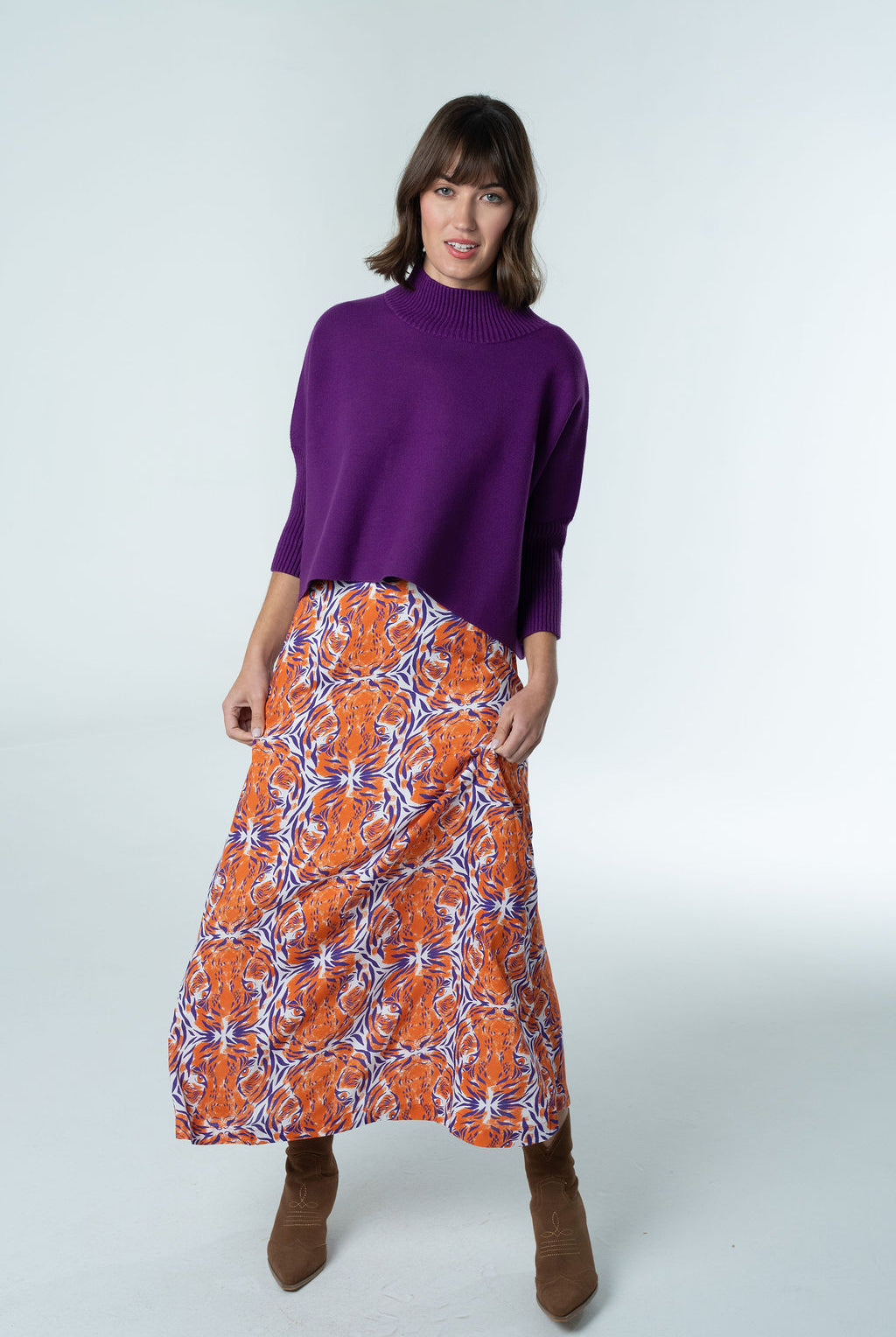 Tiger Gameday Maxi Skirt-Briton Court