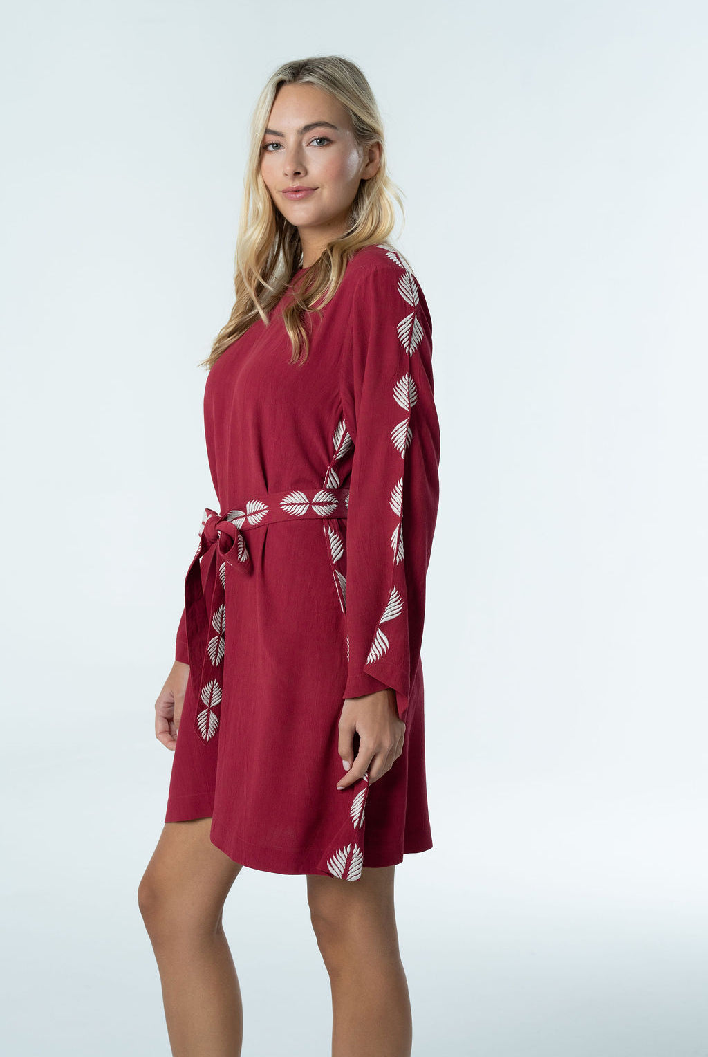 Nina Embroidered Belted Mini-Briton Court