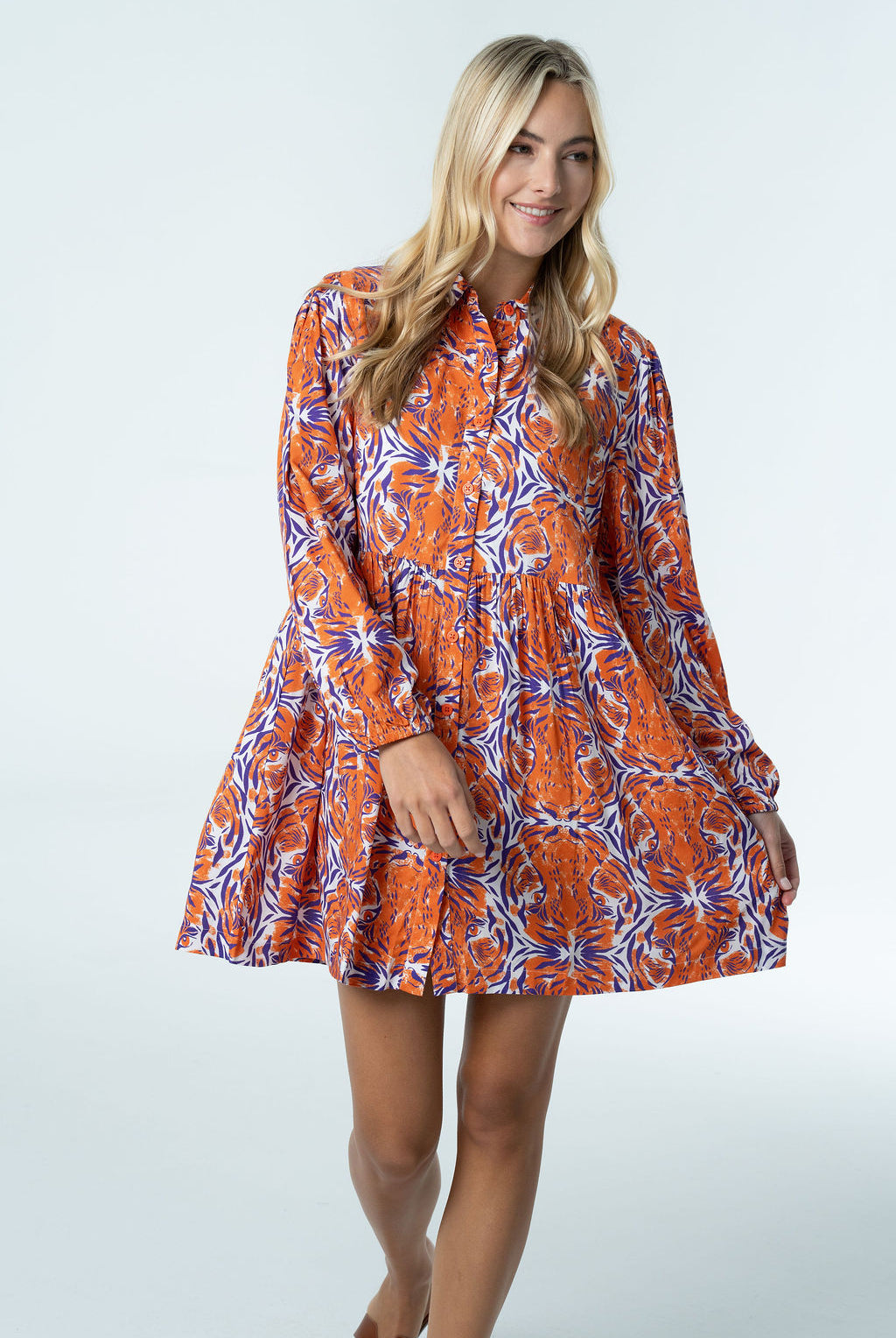 Frenchi Dress – Tiger Gameday Mini-Briton Court