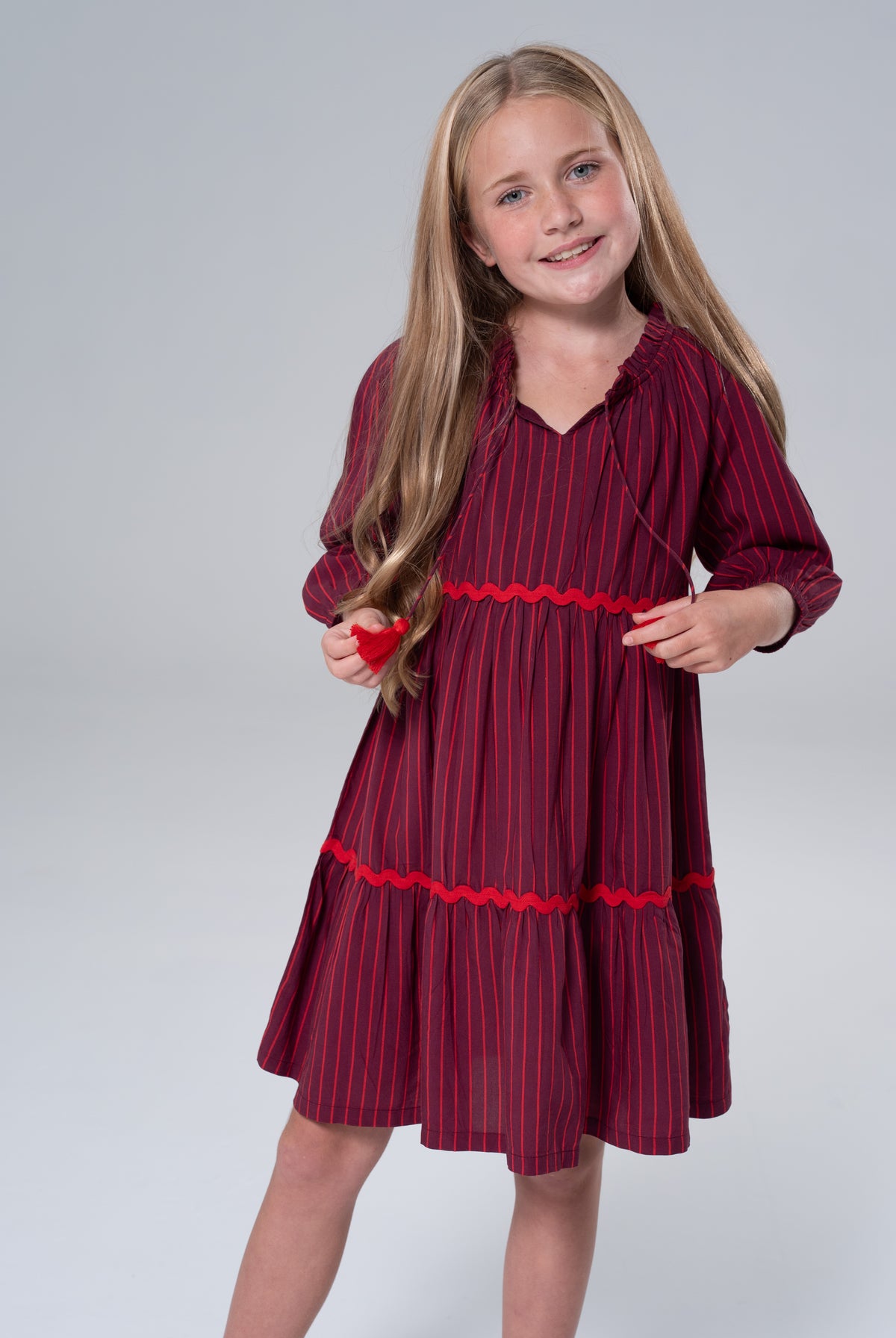 Layla Striped Dress-Briton Court